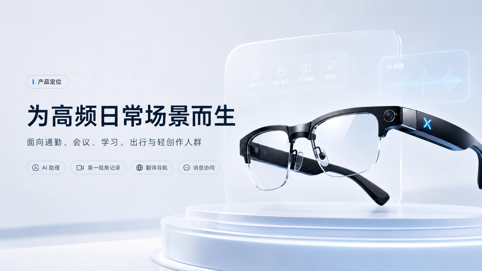 灵境AI智能眼镜发布会PPT - 预览图2