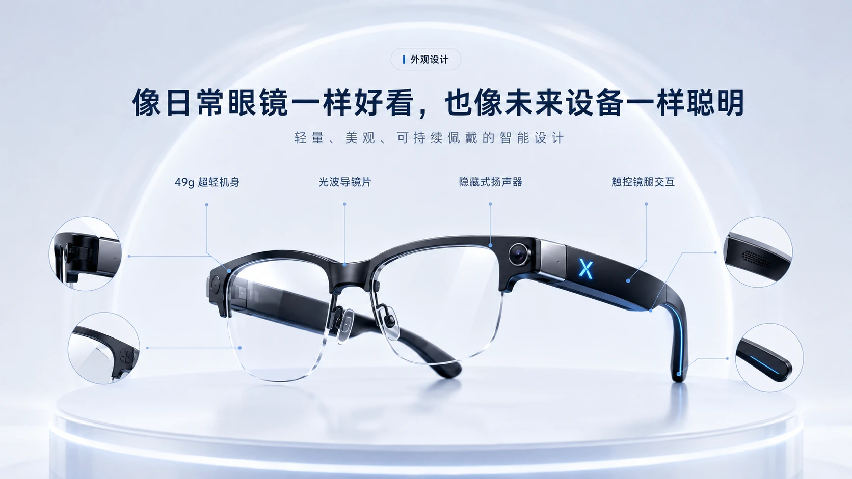 灵境AI智能眼镜发布会PPT - 预览图3