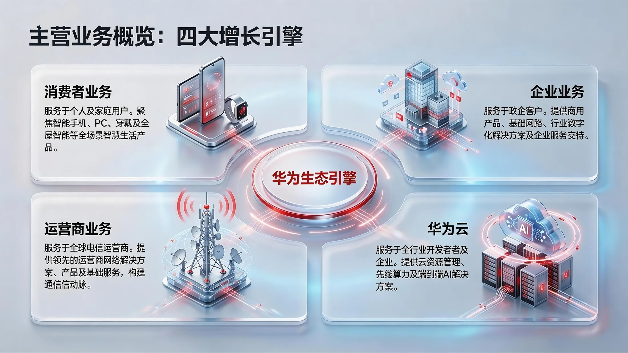 冰透水晶质感型｜华为企业全景价值解析PPT - 预览图5