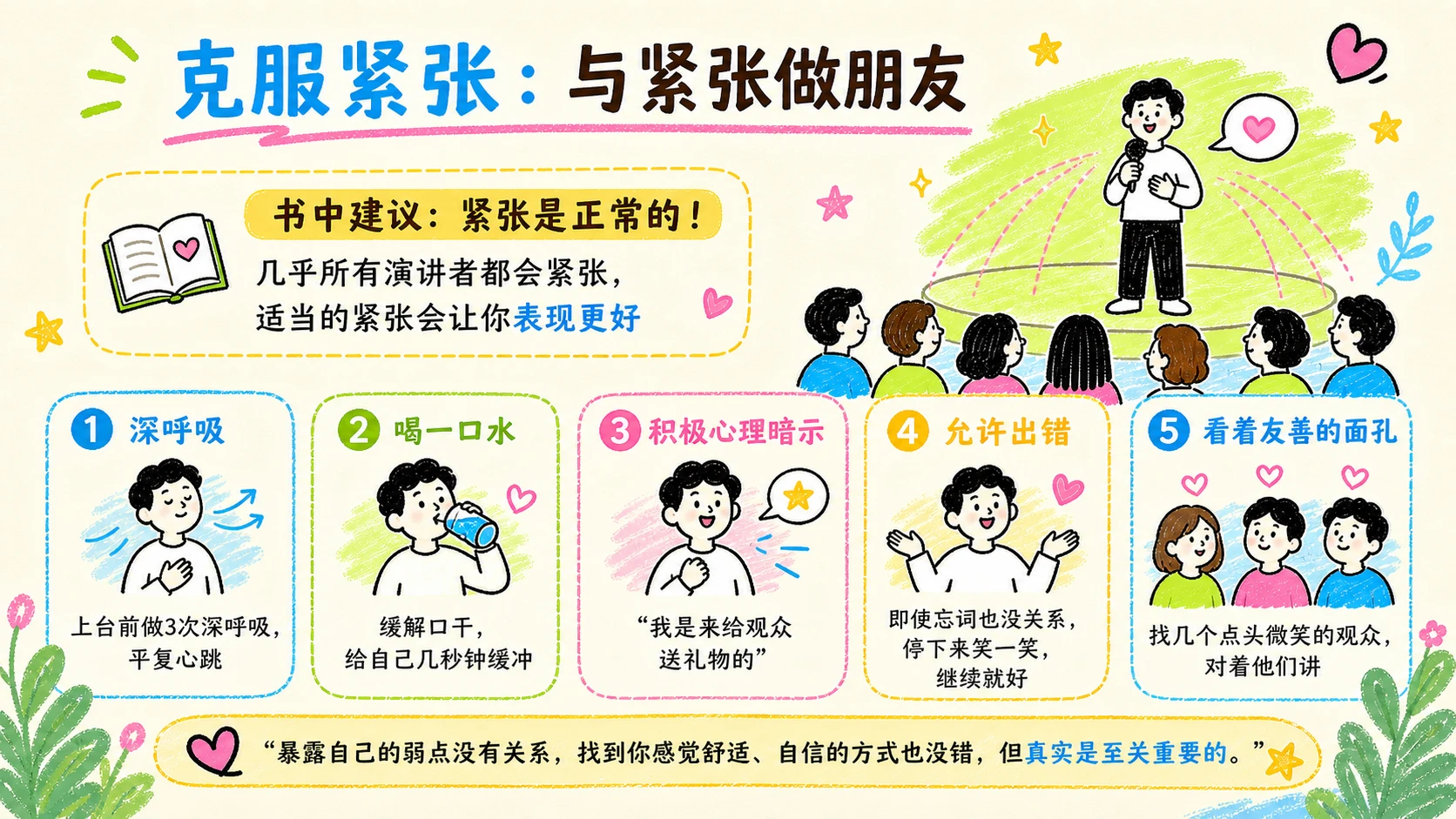 小红书风格《演讲的力量》读书分享PPT - 预览图17