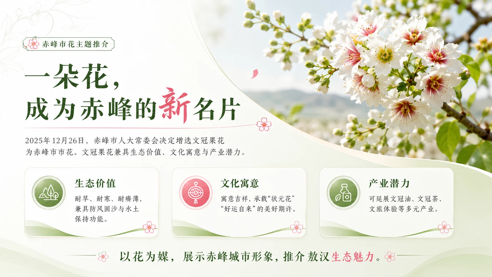 文冠绽芳华・生态耀敖汉——敖汉旗文冠赏花季暨文冠产业推广活动推介 - 预览图1