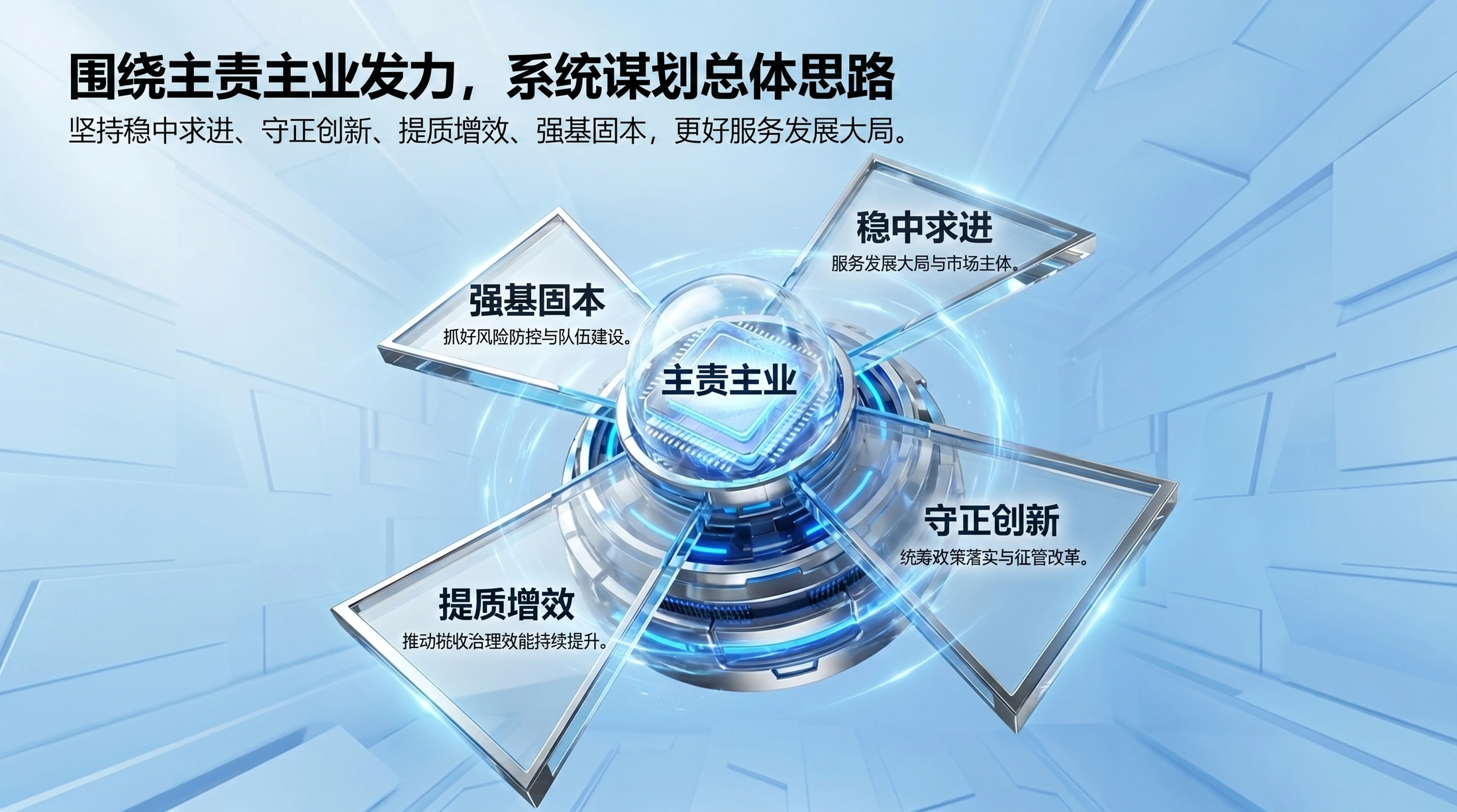 蓝光科技质感型｜税务治理现代化工作汇报PPT - 预览图17