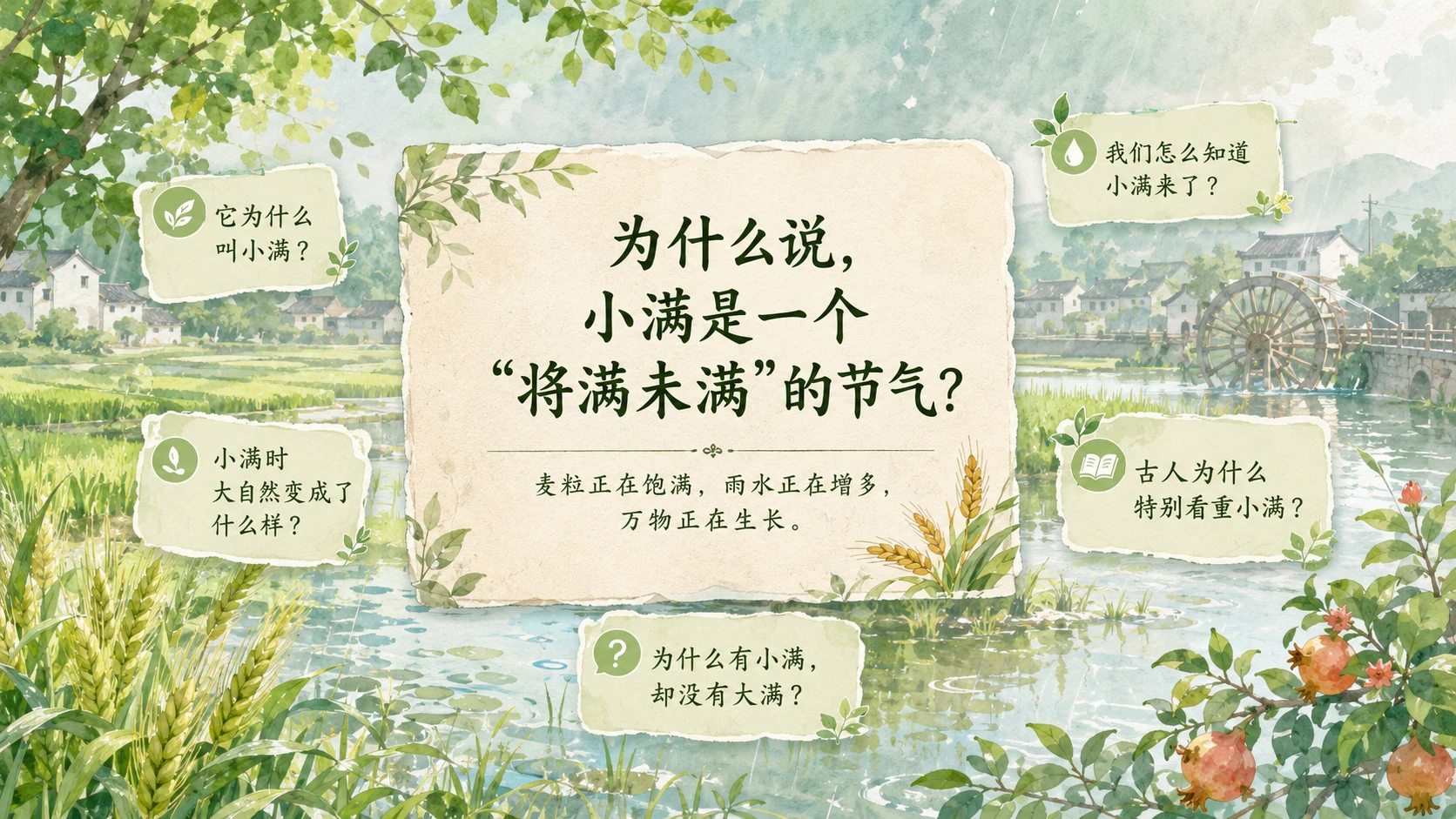 节气有知·小满｜夏天为什么只满了一点点？ - 预览图1