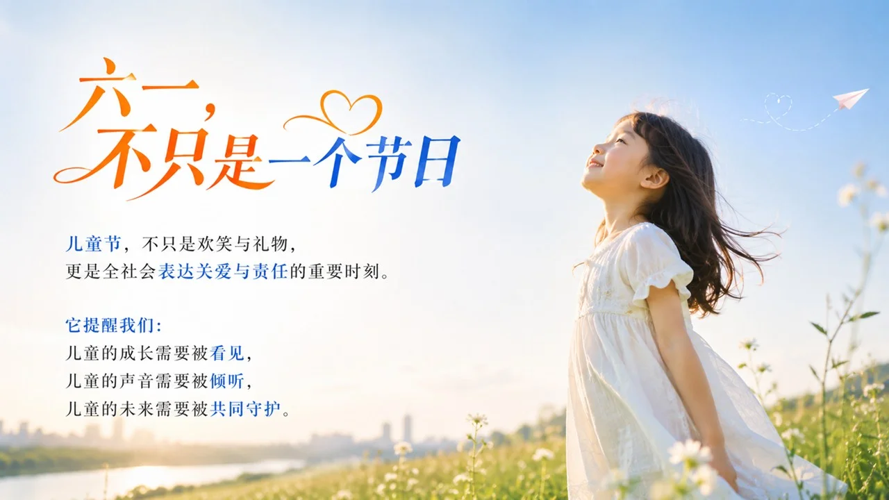 关爱儿童不止在六一宣传PPT - 预览图2