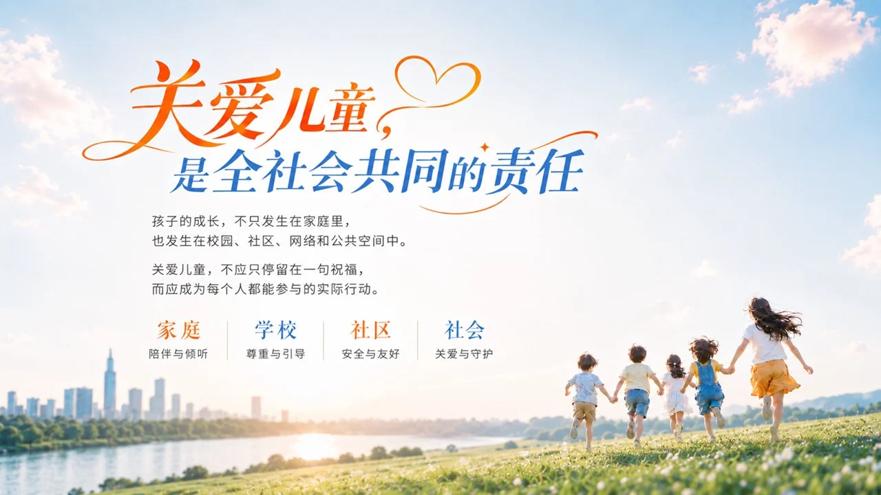 关爱儿童不止在六一宣传PPT - 预览图3