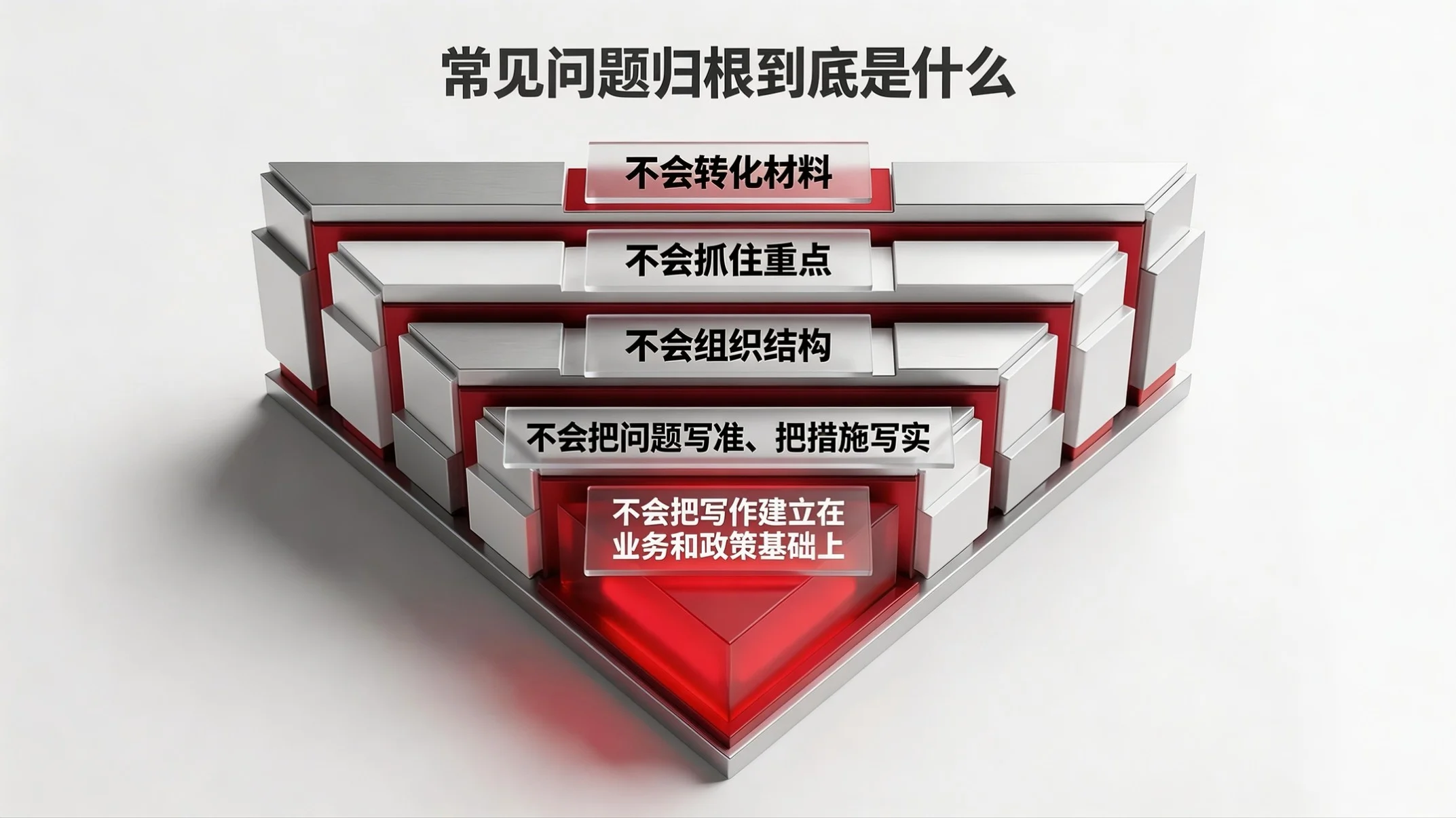 红白质感型｜公文写作质量与效率提升培训PPT - 预览图11