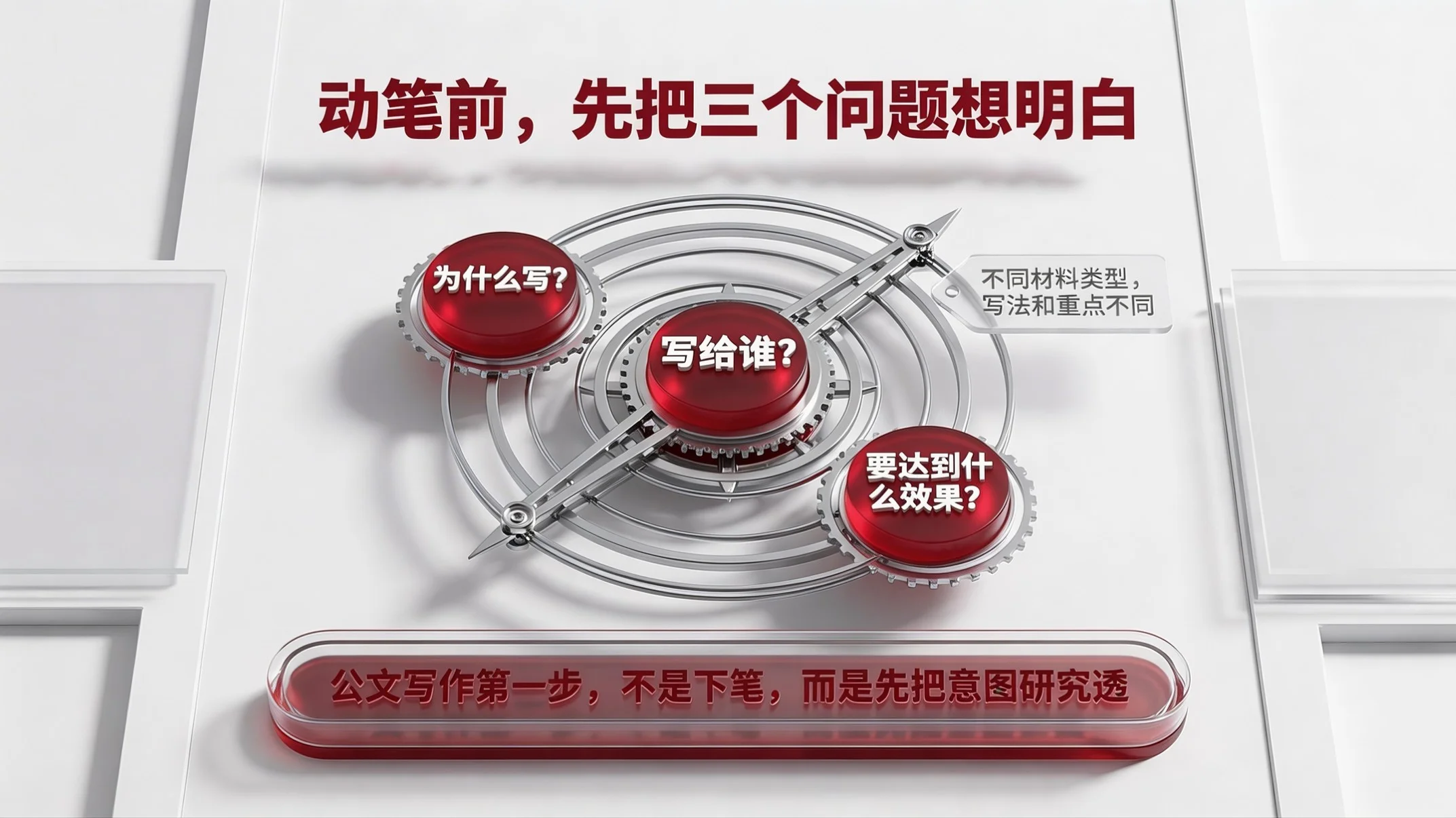 红白质感型｜公文写作质量与效率提升培训PPT - 预览图12