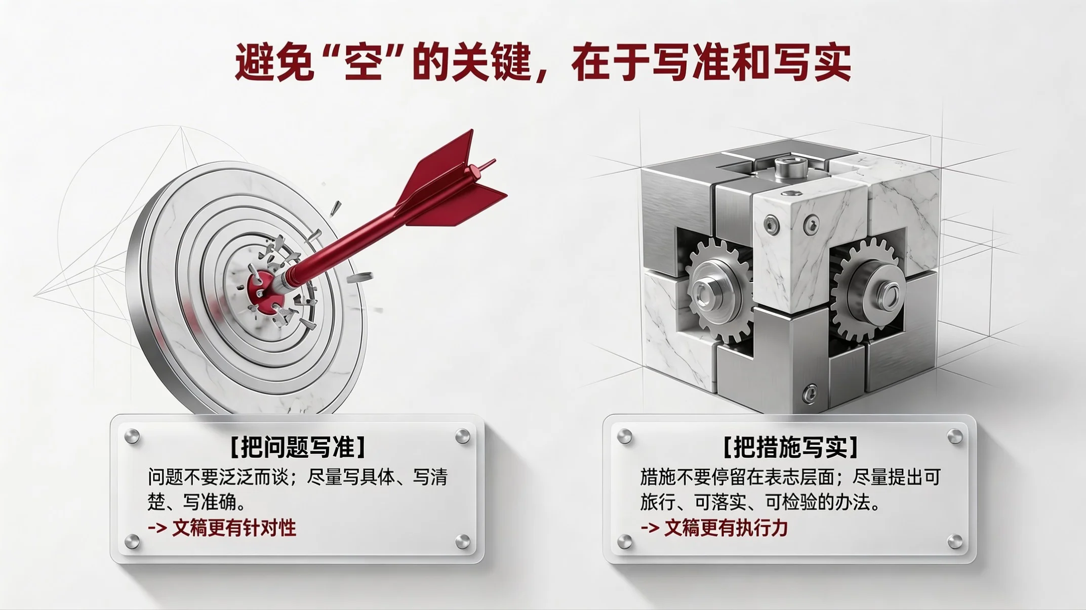 红白质感型｜公文写作质量与效率提升培训PPT - 预览图15