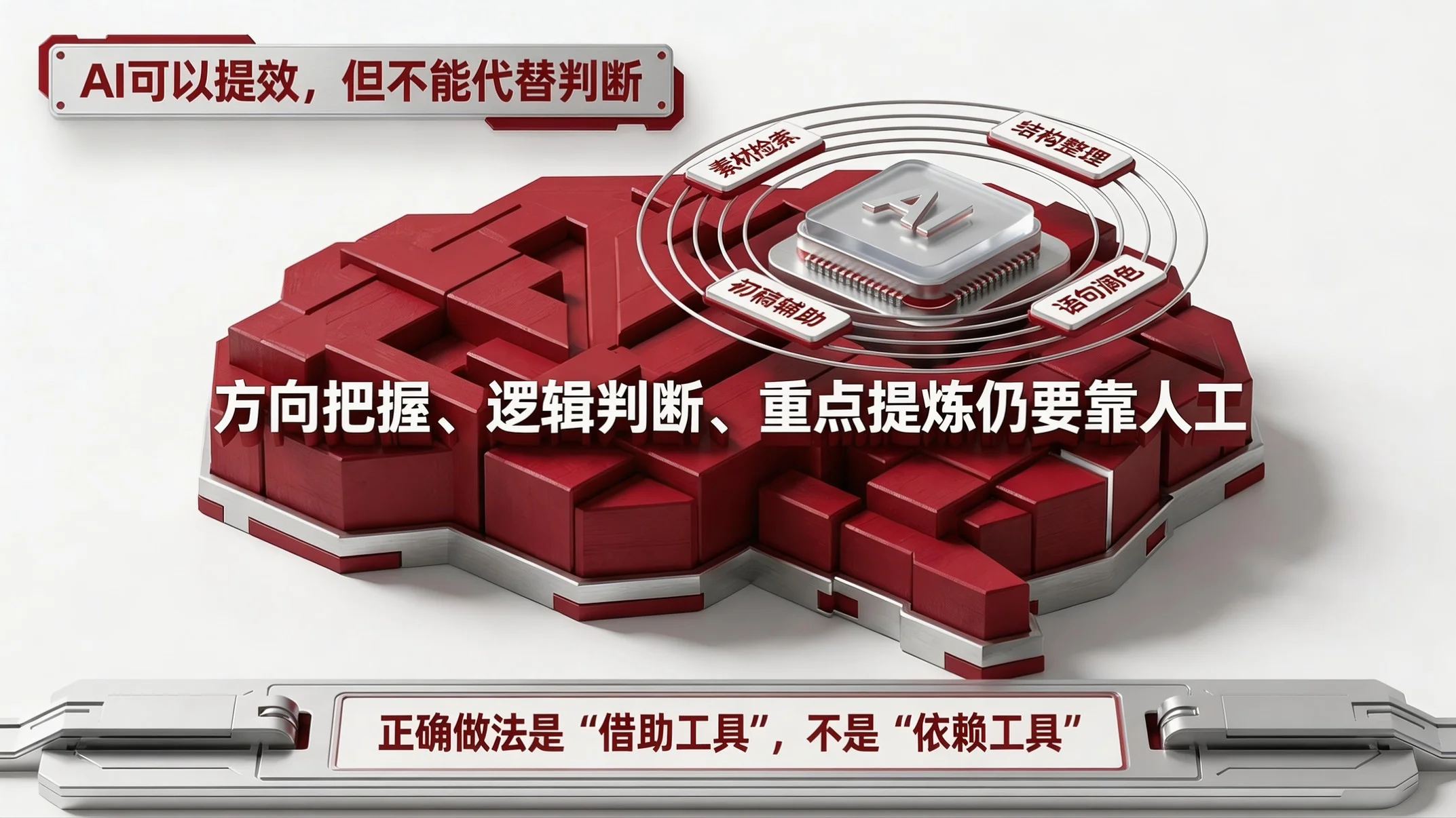 红白质感型｜公文写作质量与效率提升培训PPT - 预览图16