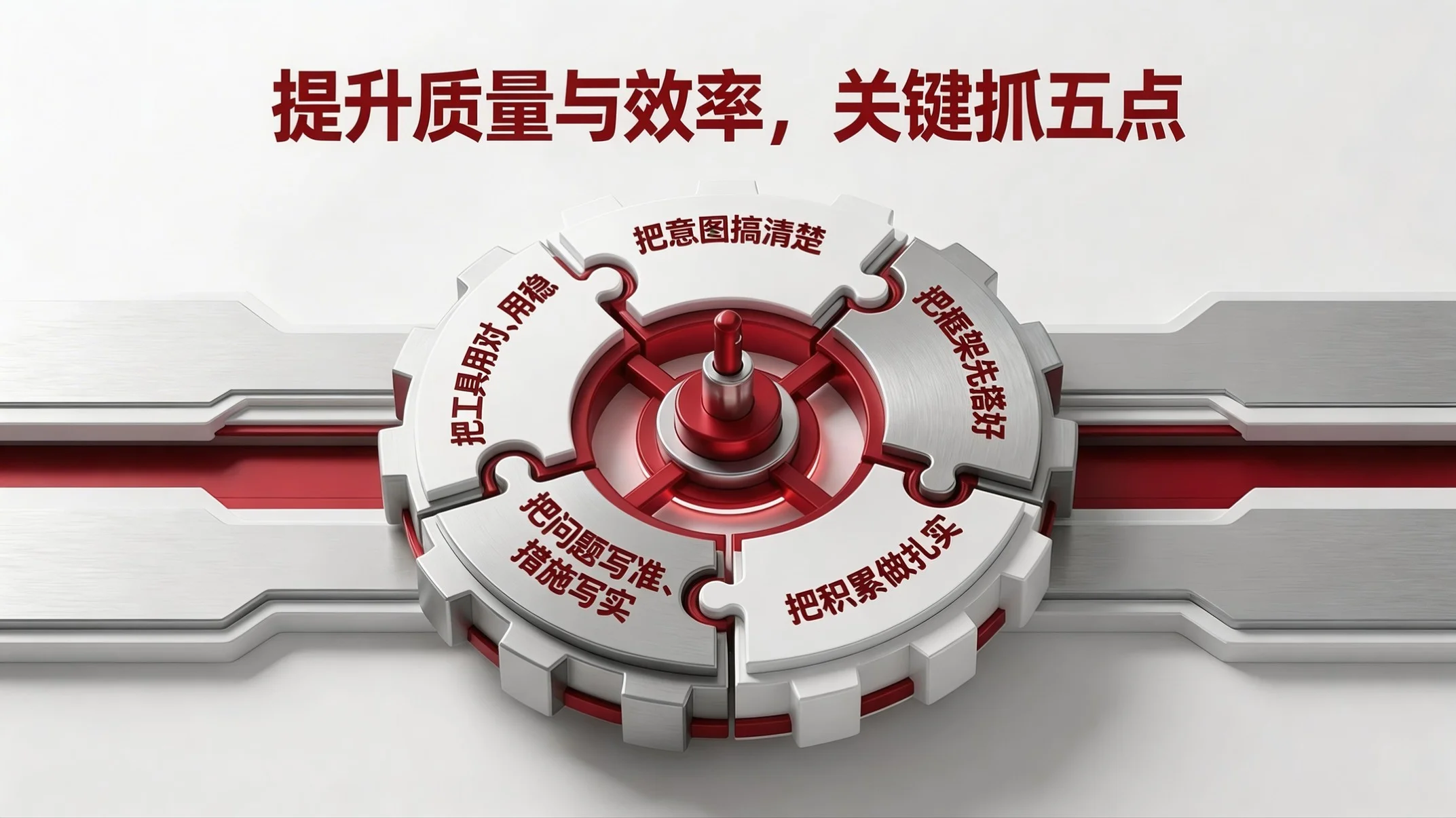 红白质感型｜公文写作质量与效率提升培训PPT - 预览图17