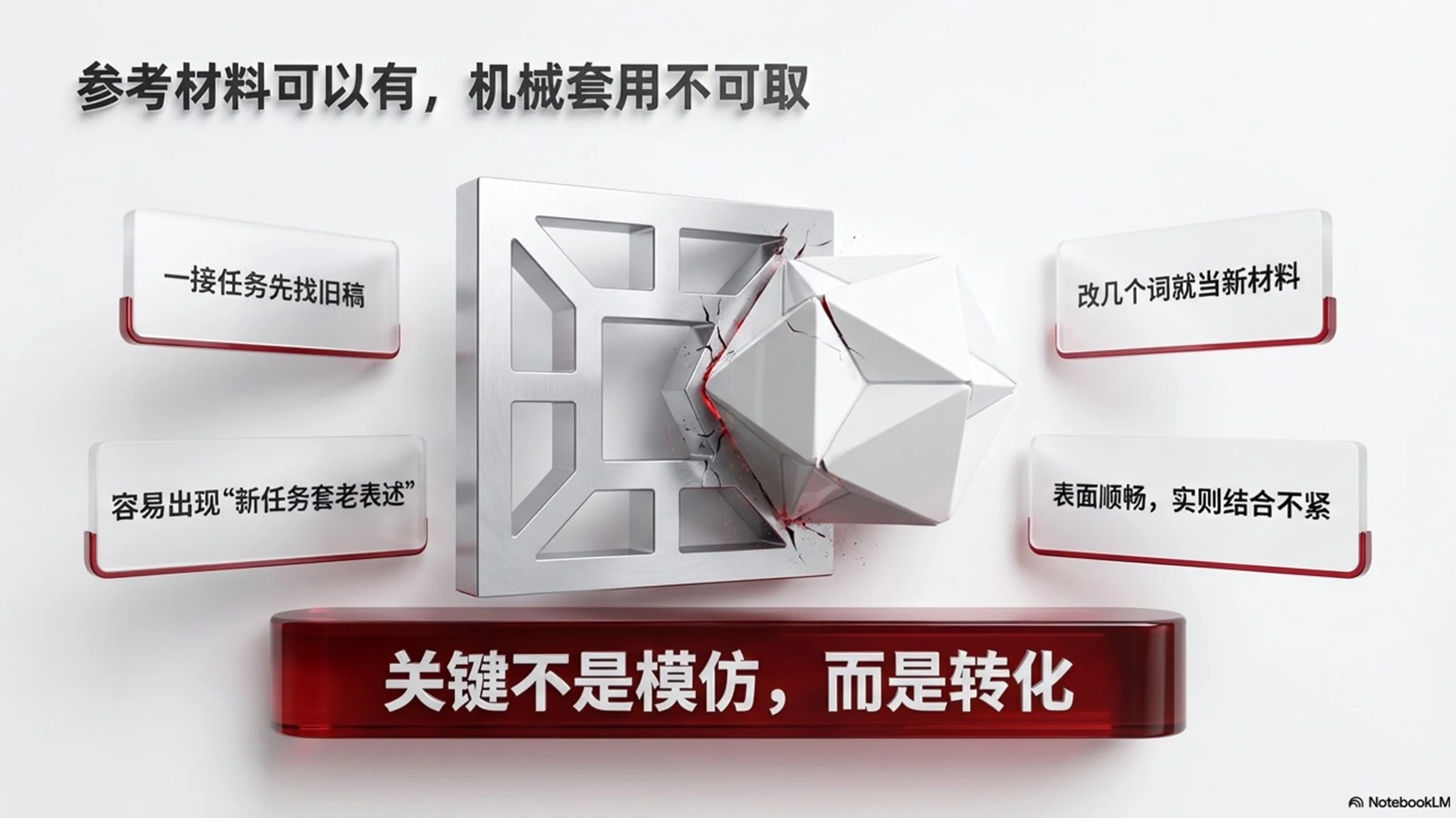 红白质感型｜公文写作质量与效率提升培训PPT - 预览图8