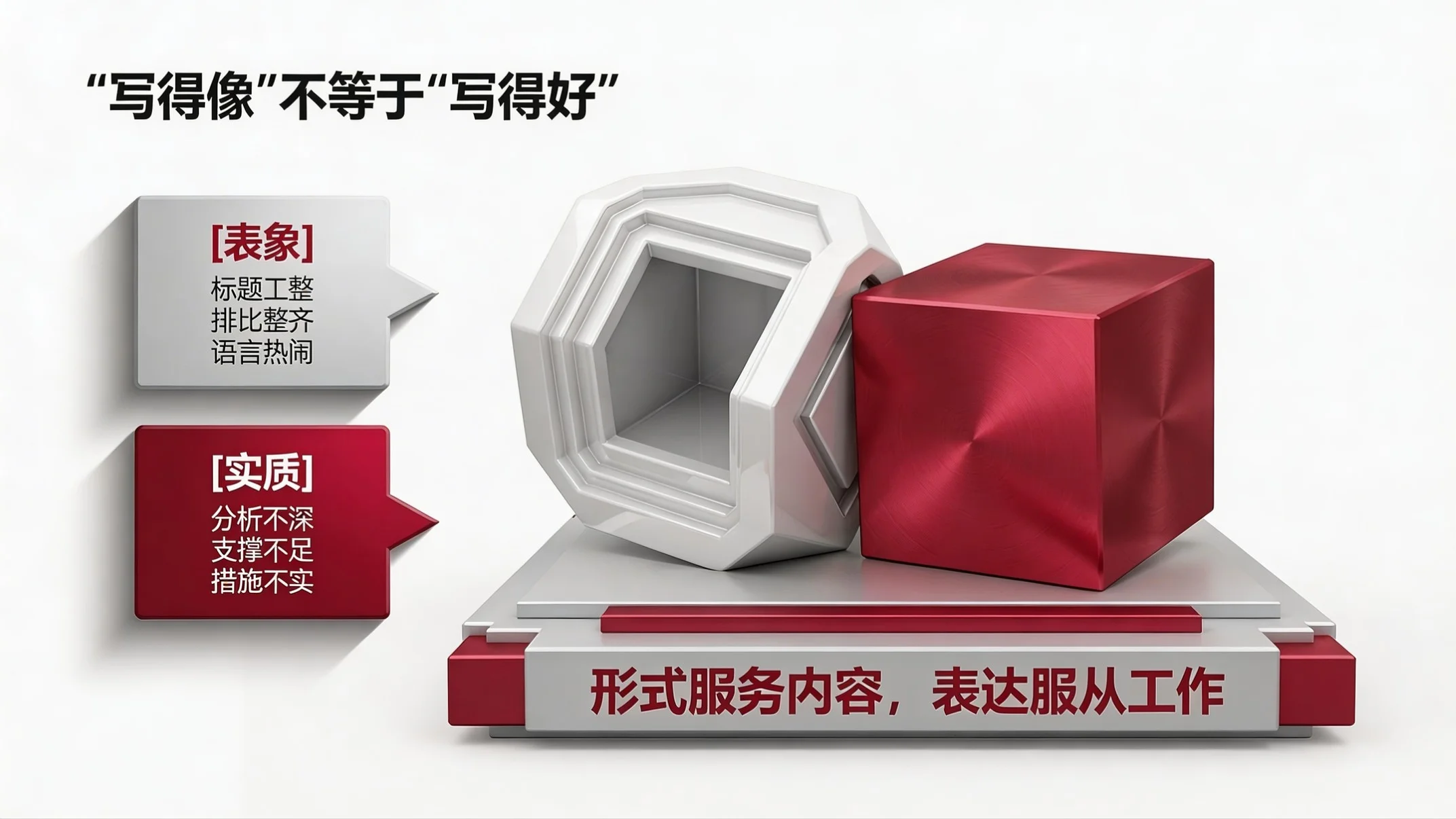 红白质感型｜公文写作质量与效率提升培训PPT - 预览图9