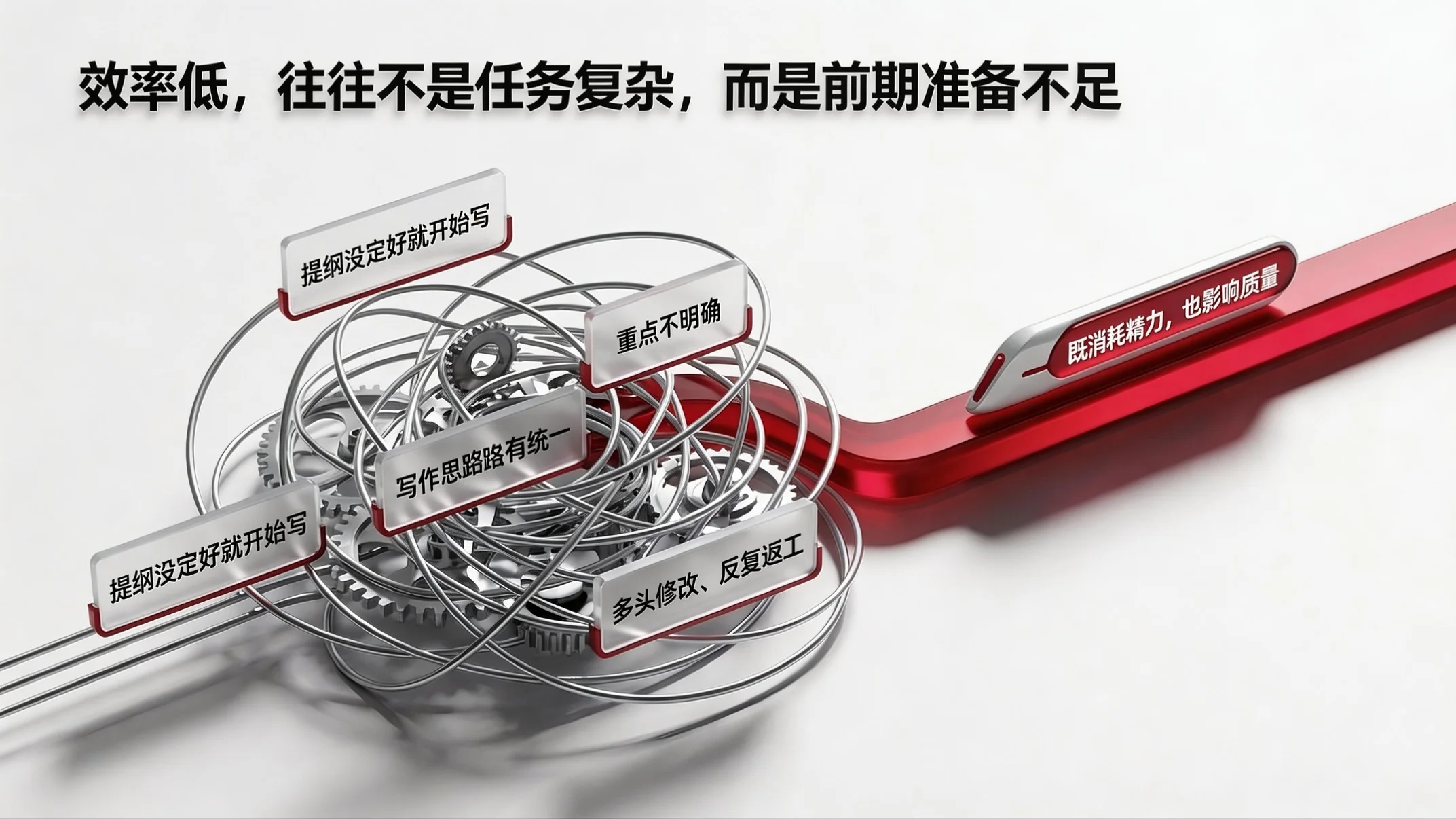红白质感型｜公文写作质量与效率提升培训PPT - 预览图10