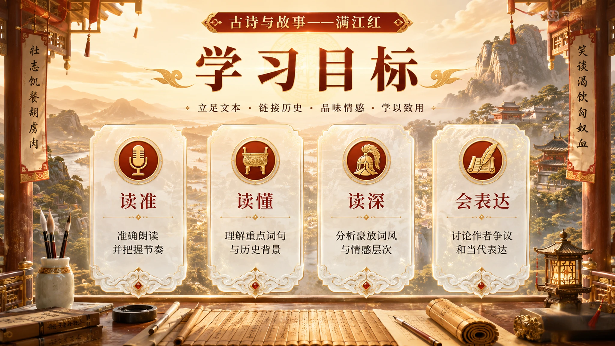 古诗与故事_满江红【CG风格】2K - 预览图2