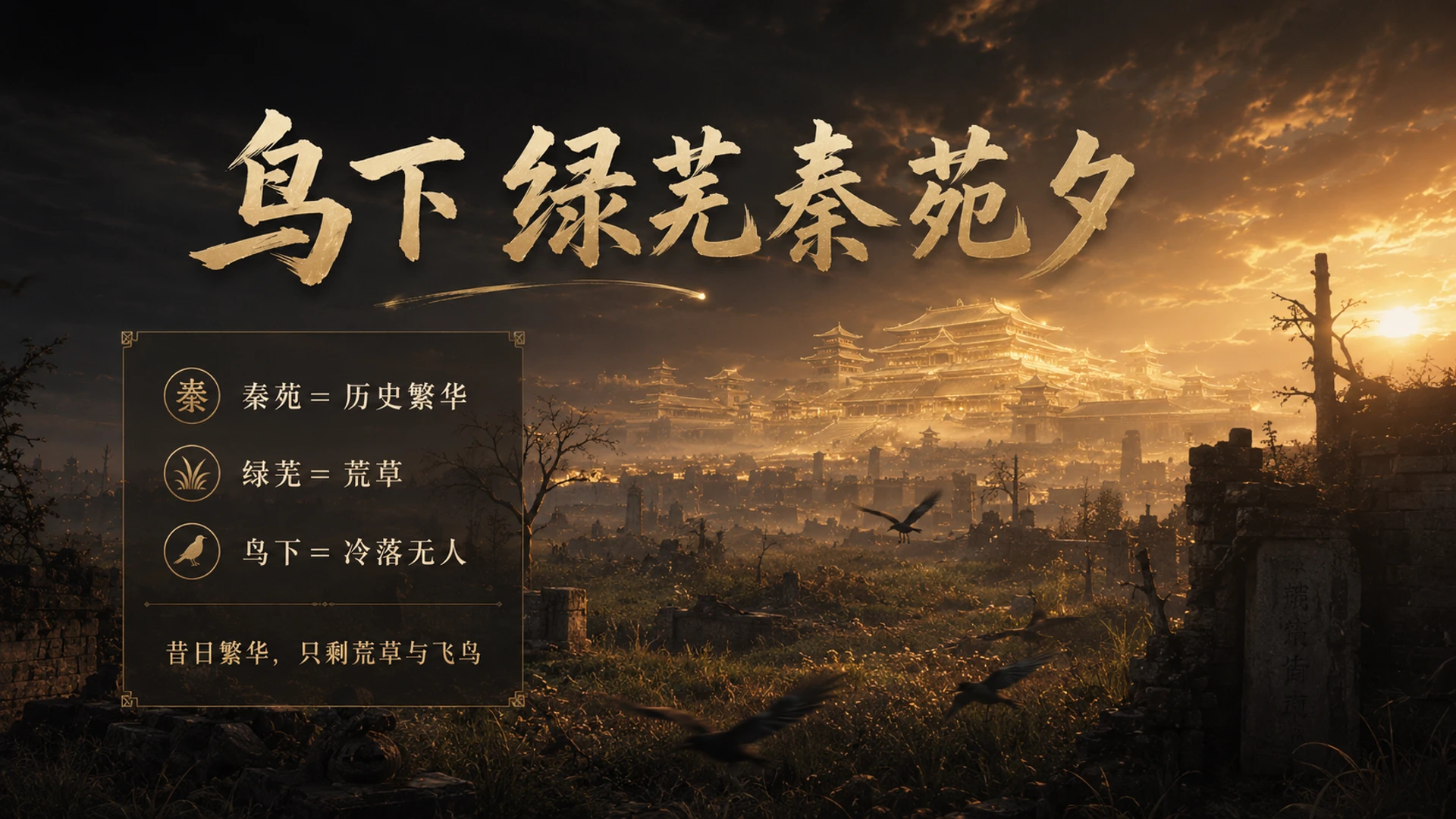古诗与故事——咸阳城东楼【CG风格】2K - 预览图13