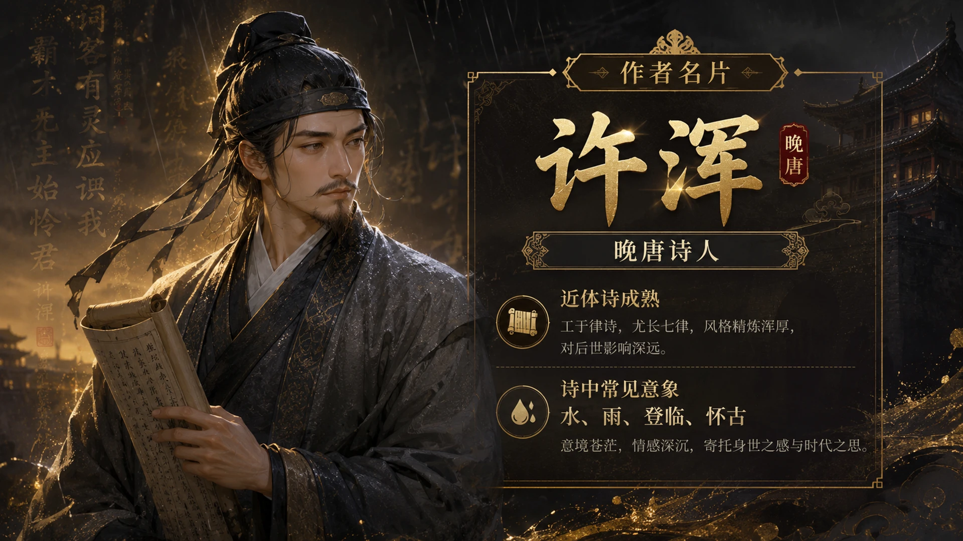 古诗与故事——咸阳城东楼【CG风格】2K - 预览图4