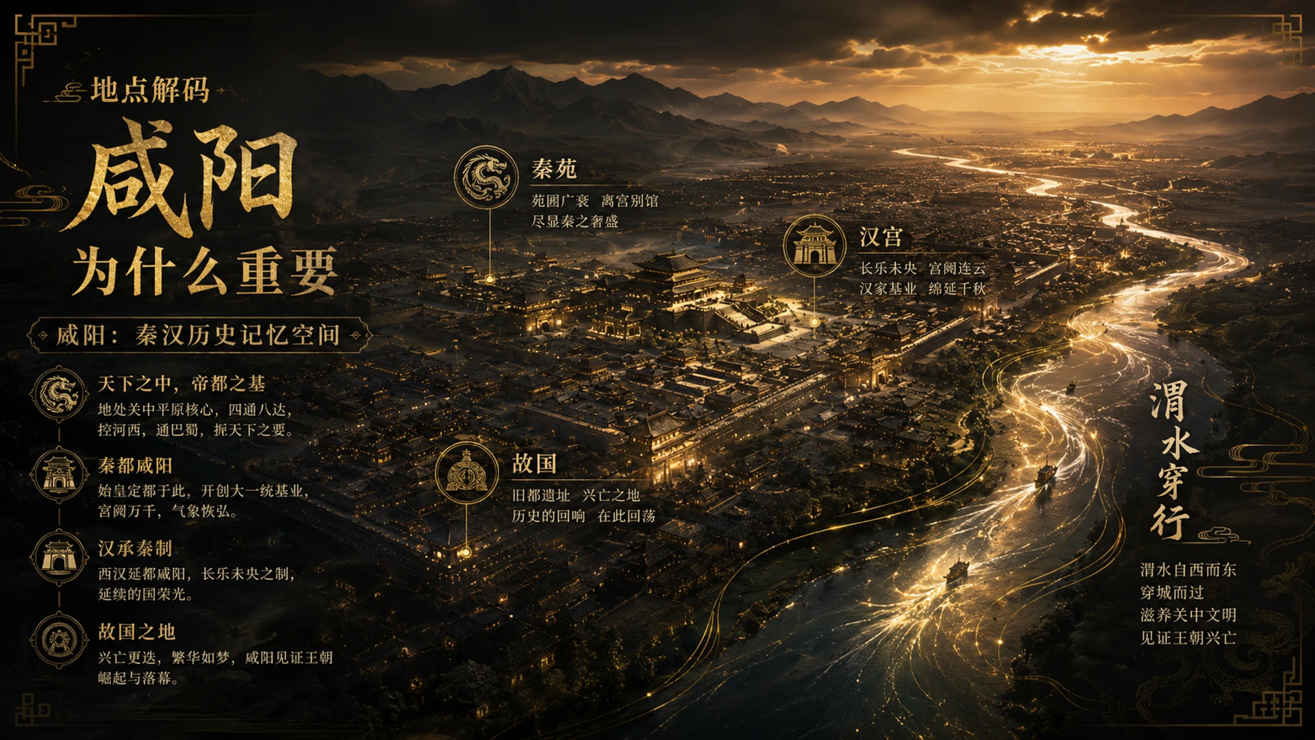 古诗与故事——咸阳城东楼【CG风格】2K - 预览图5