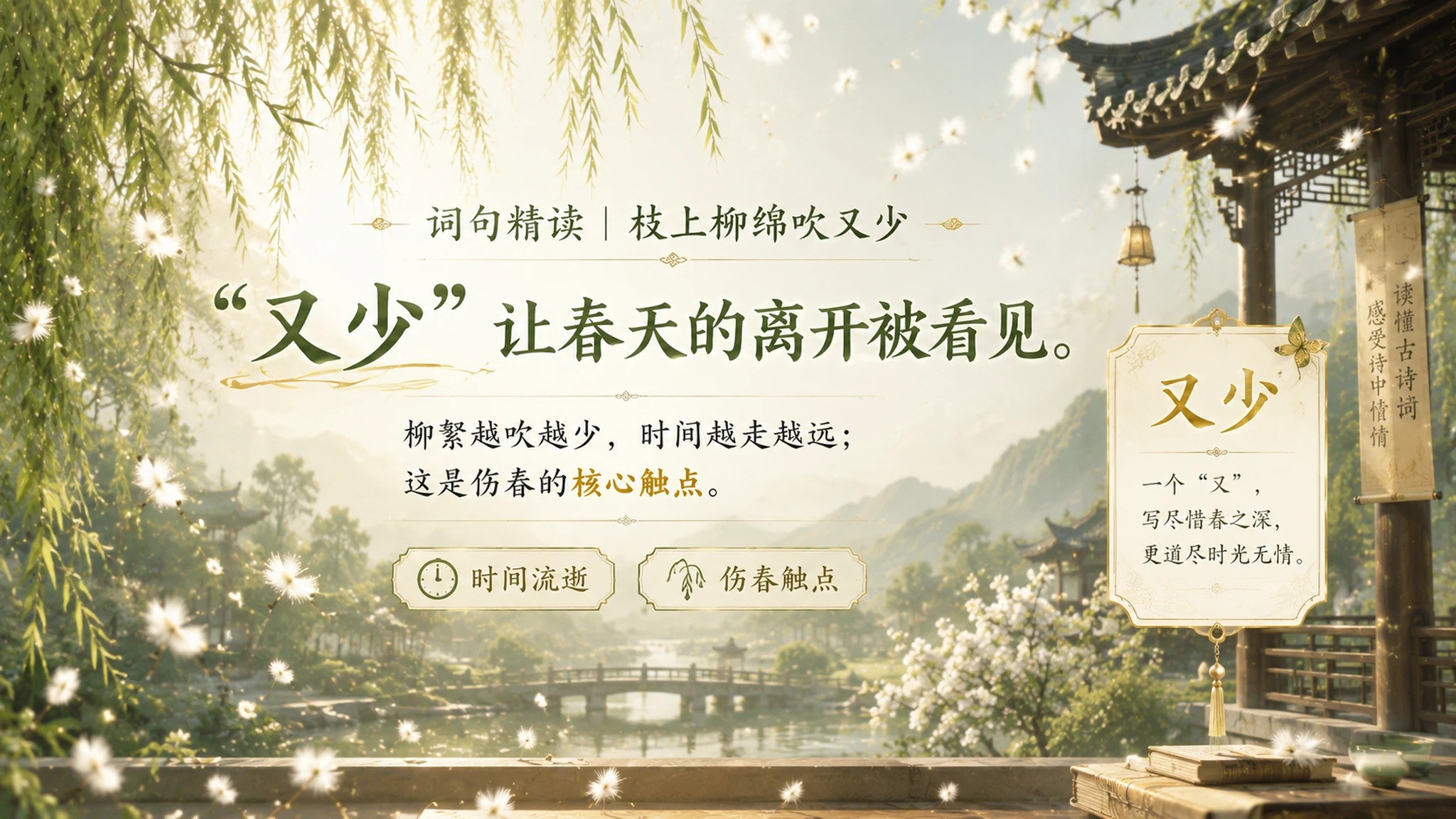古诗与故事——蝶恋花春景【CG风格】2K - 预览图13