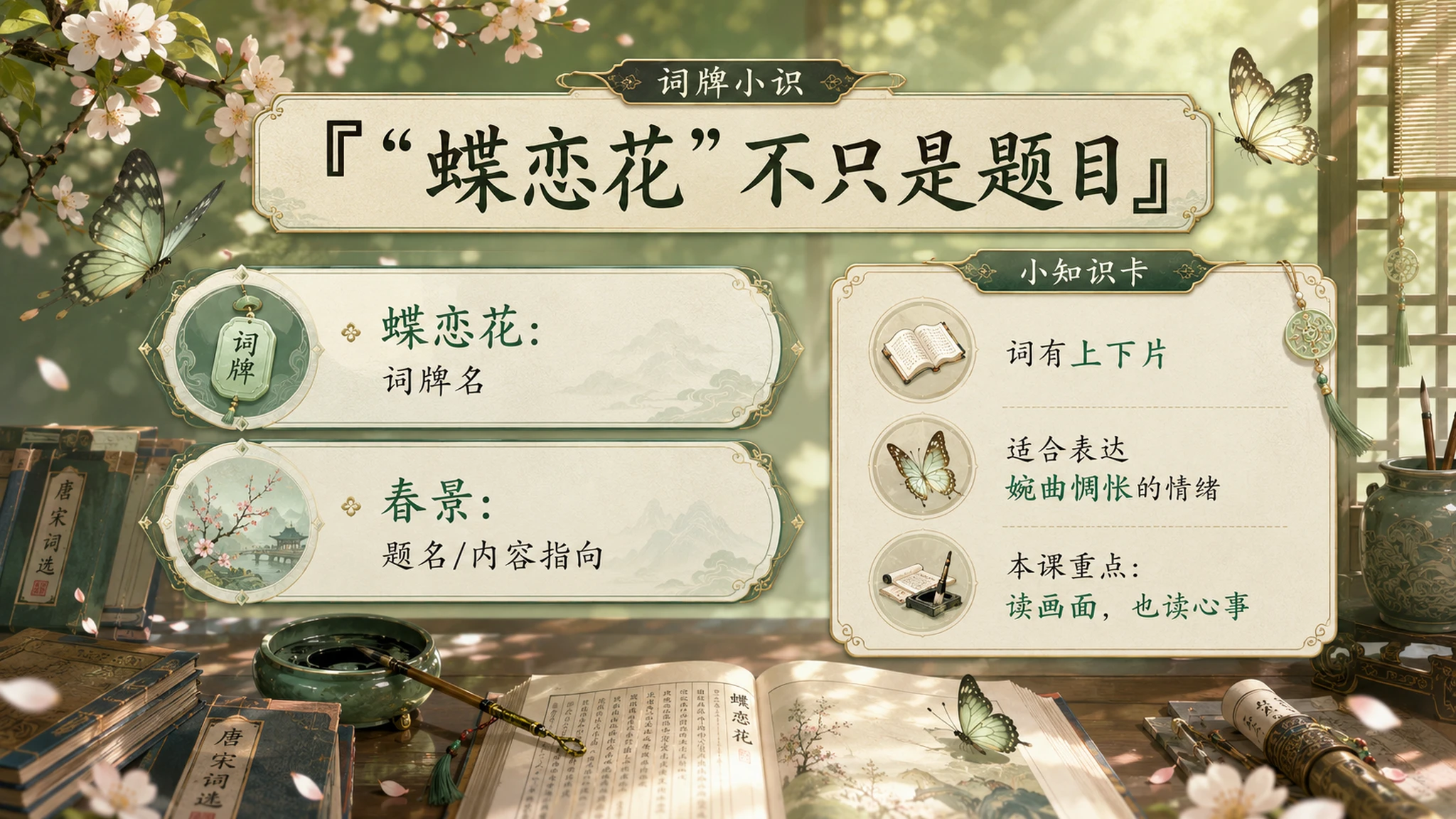 古诗与故事——蝶恋花春景【CG风格】2K - 预览图5
