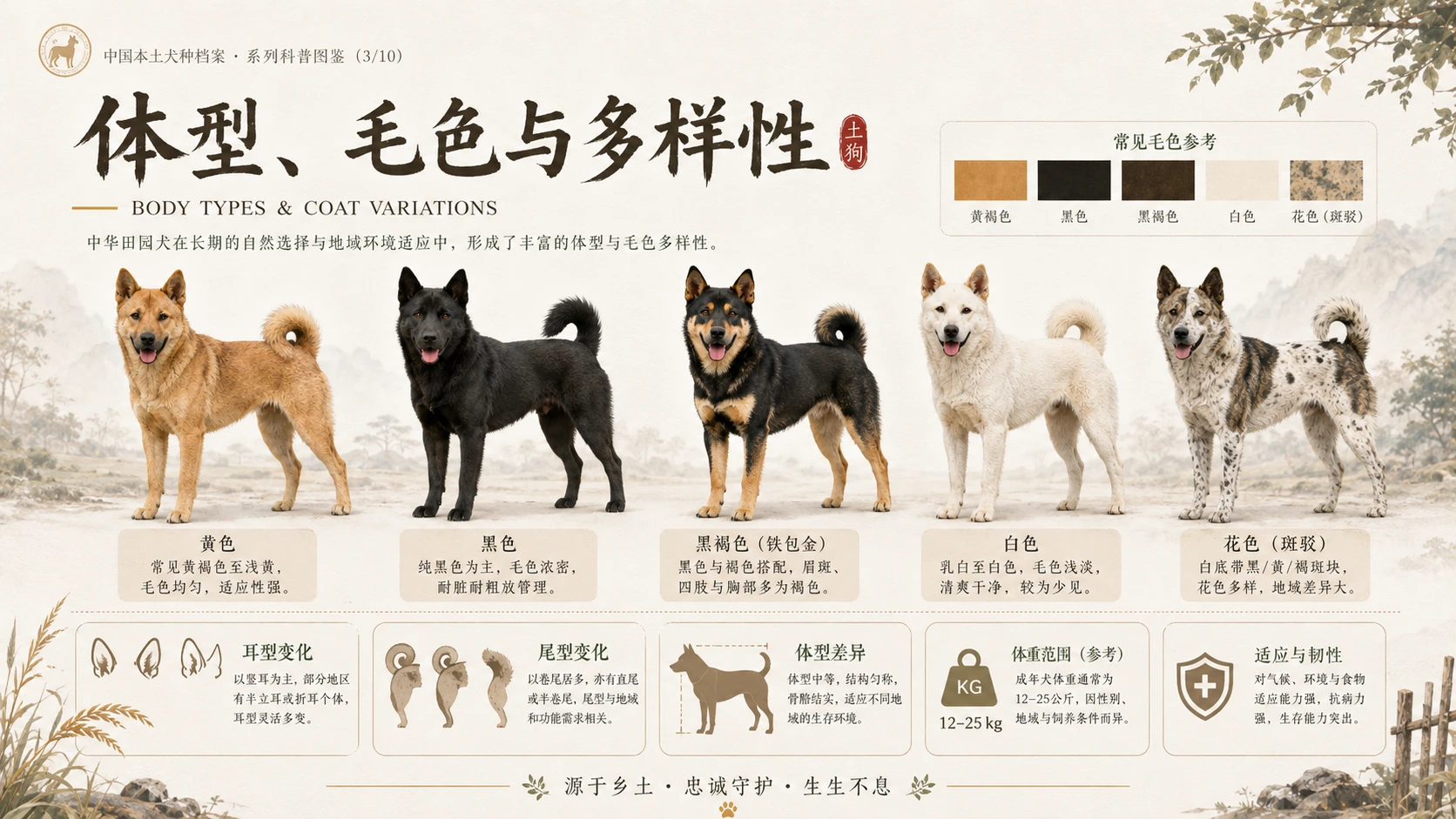 万物知识图鉴——中华田园犬 - 预览图2