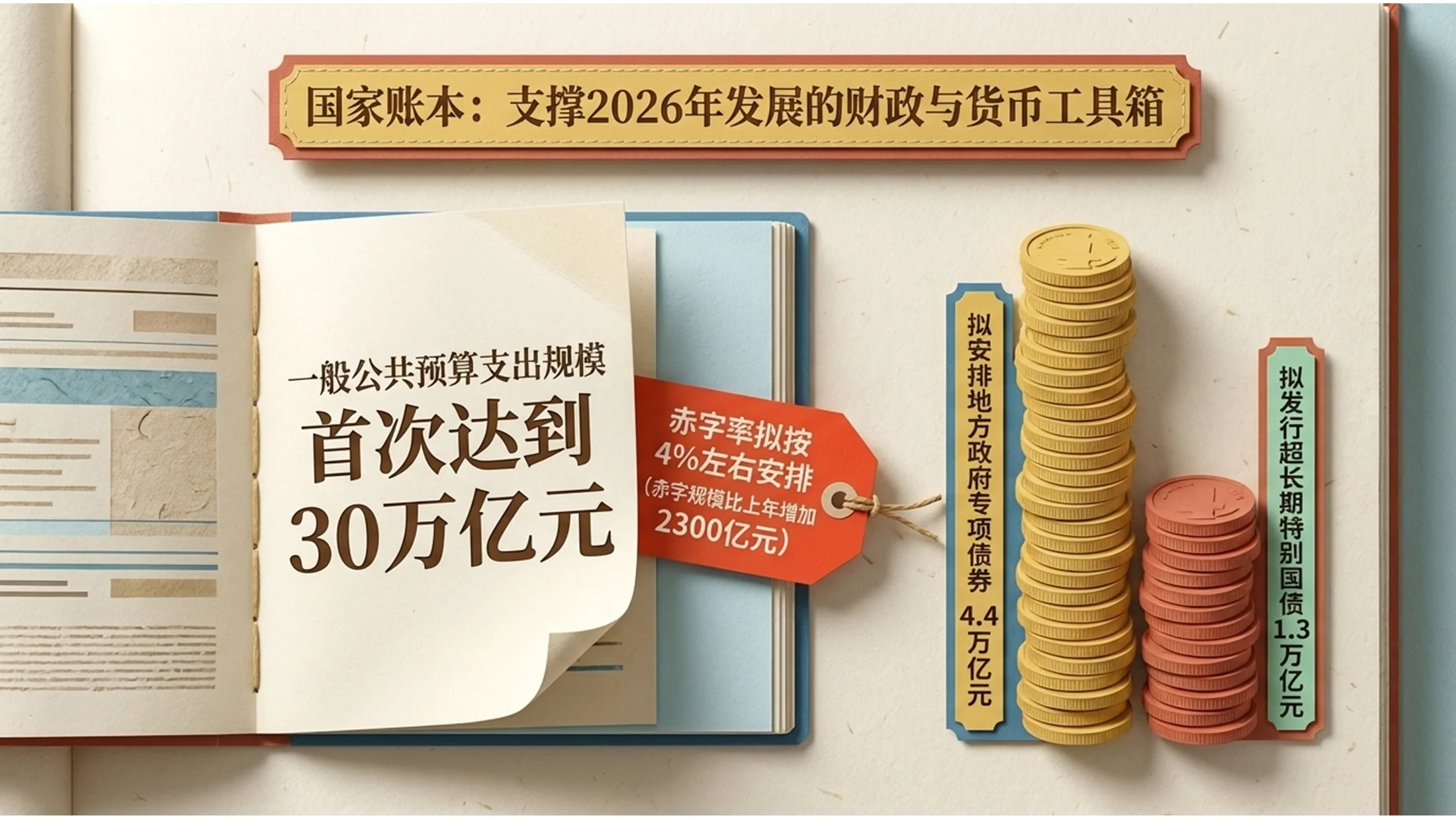 彩色现代剪纸折纸风格政府工作报告PPT - 预览图3