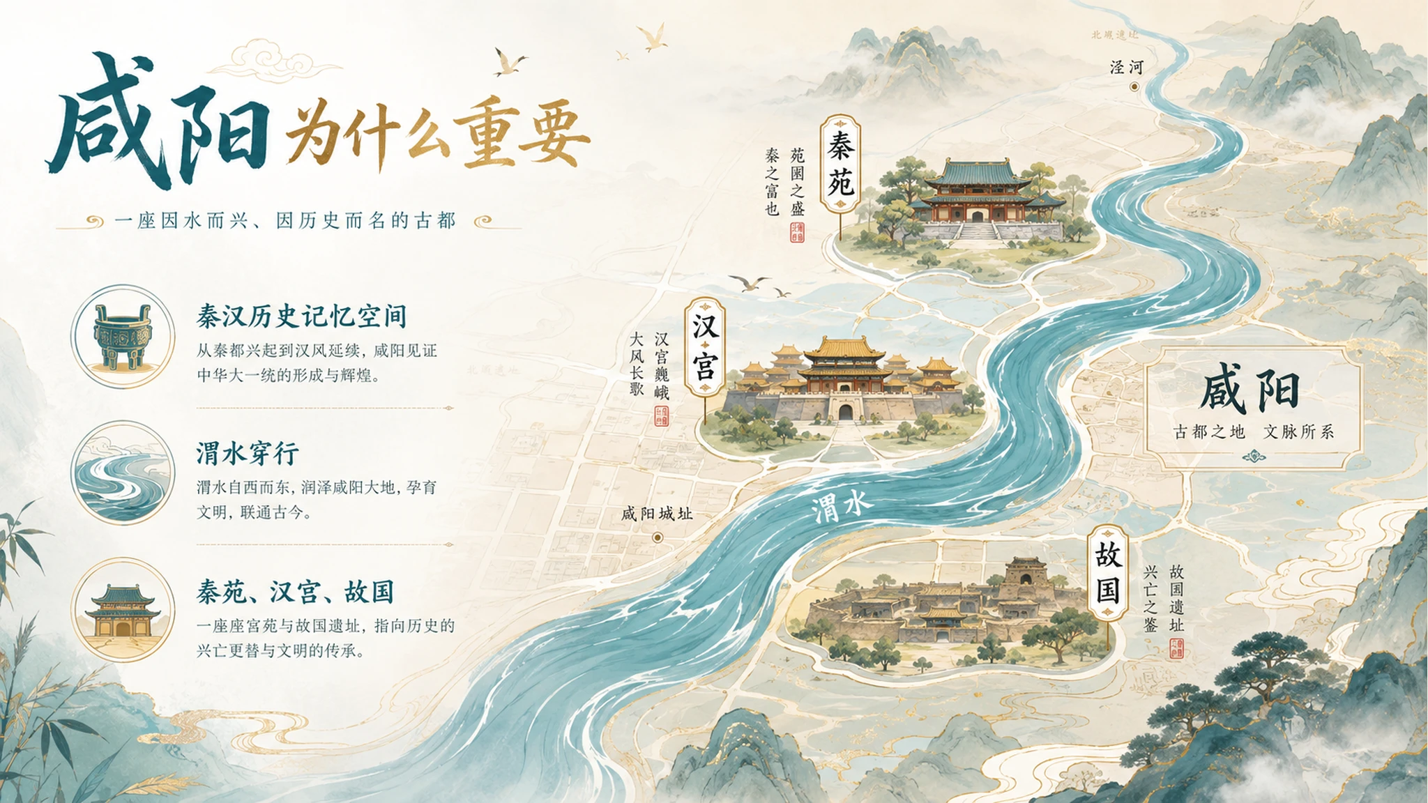 古诗与故事——咸阳城东楼【二次元风格】2K - 预览图5