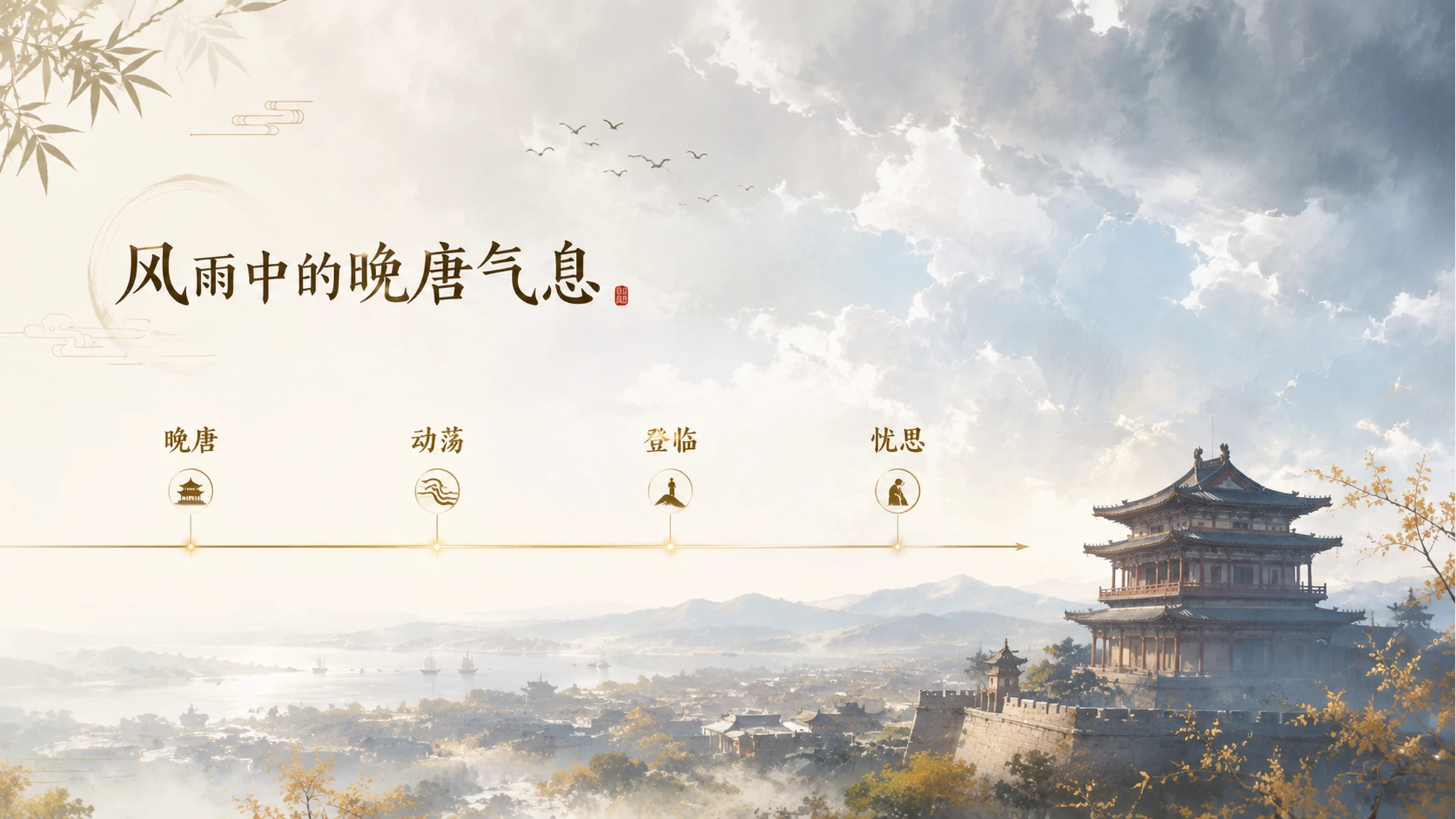 古诗与故事——咸阳城东楼【二次元风格】2K - 预览图6