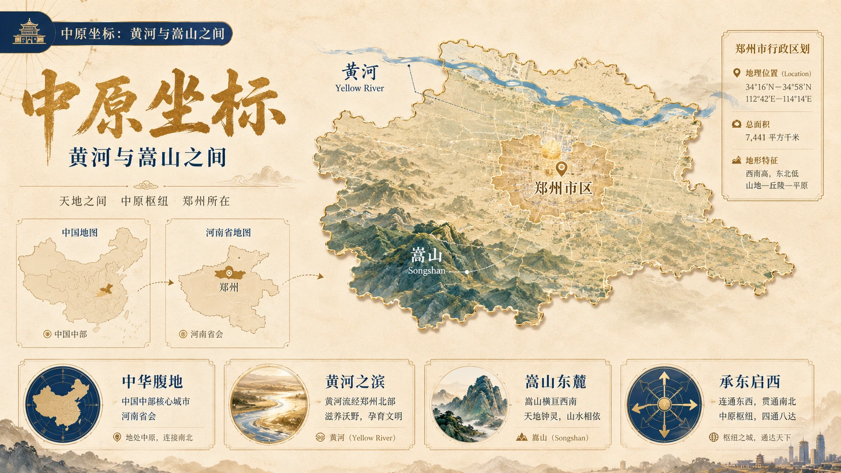 十页看懂城市图鉴——郑州【4K】 - 预览图1