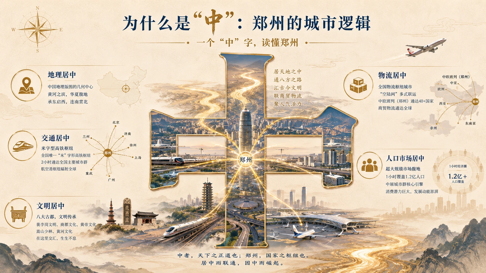 十页看懂城市图鉴——郑州【4K】 - 预览图8