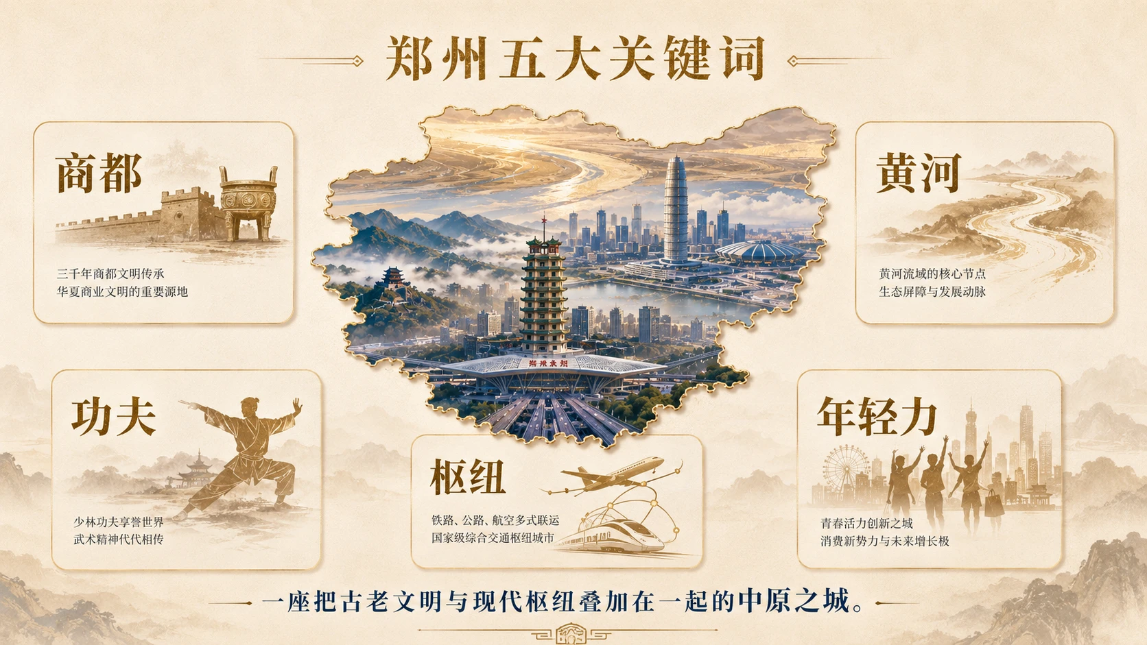 十页看懂城市图鉴——郑州【4K】 - 预览图9