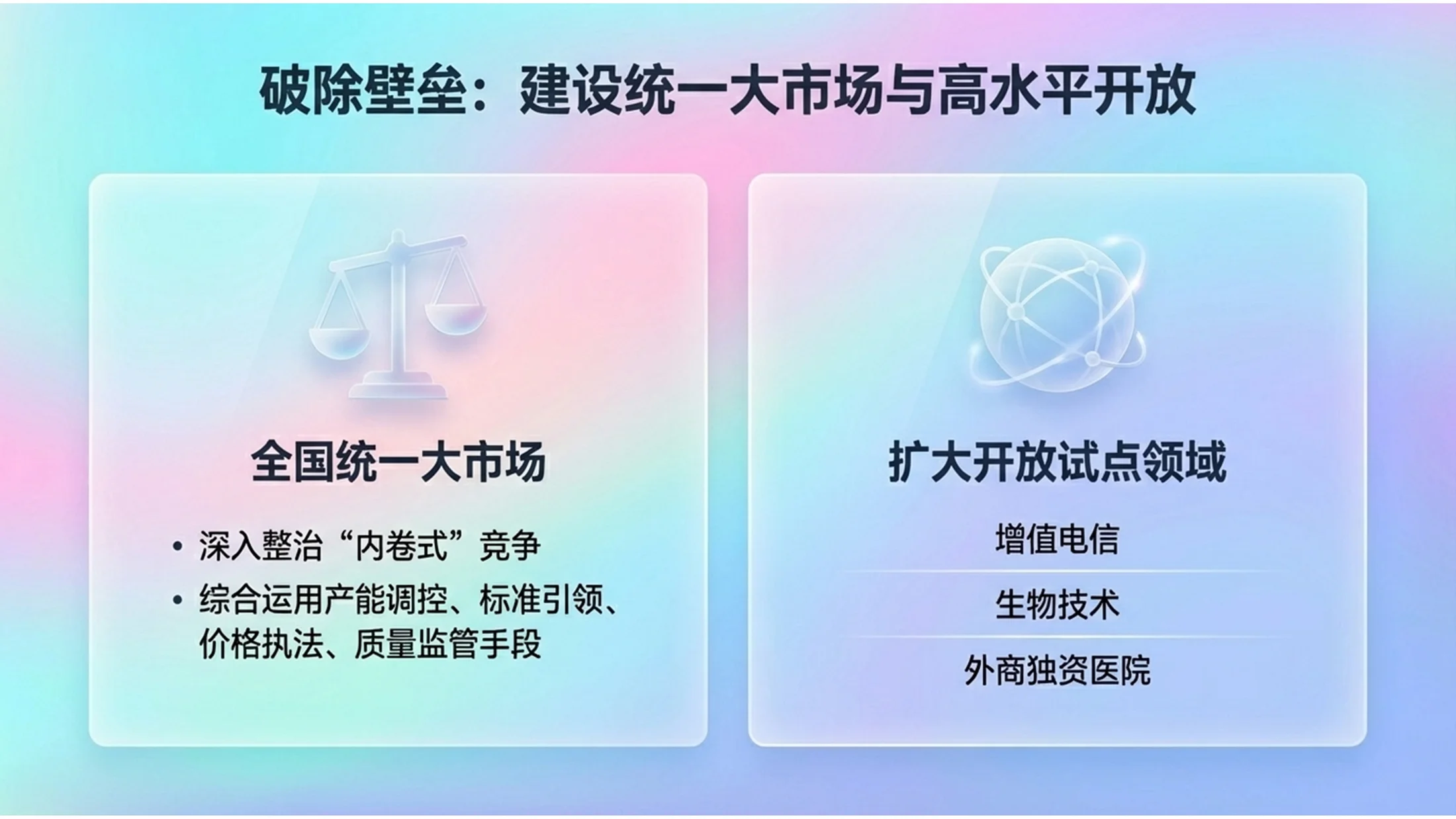 彩色通透玻璃抽象科技政府工作报告PPT - 预览图8