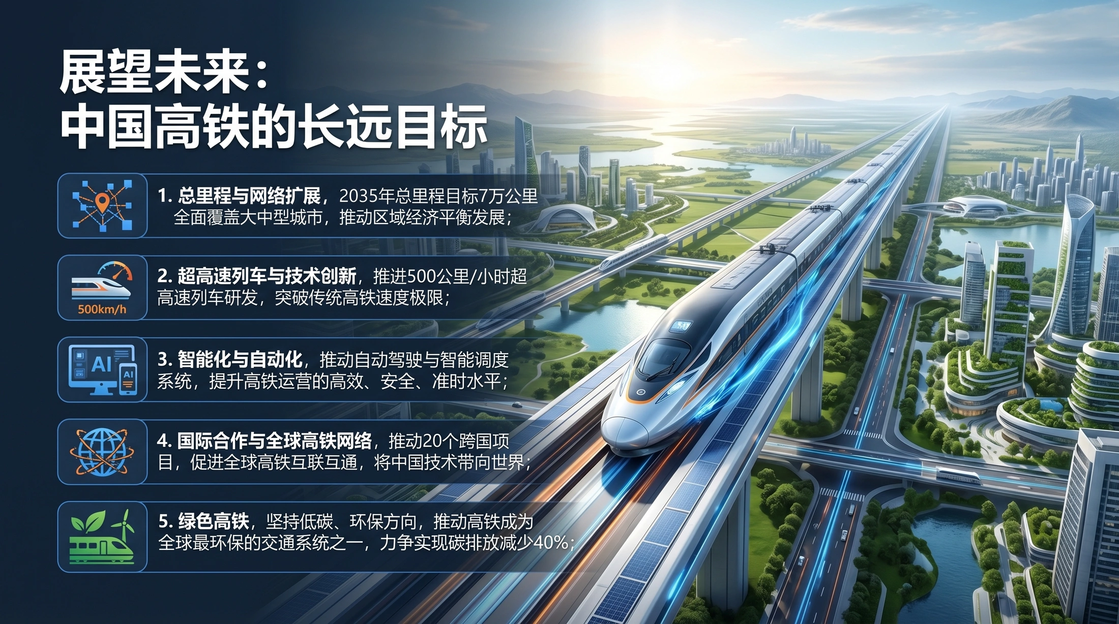 蓝橙疾速科技型｜中国高铁发展与未来规划PPT - 预览图7