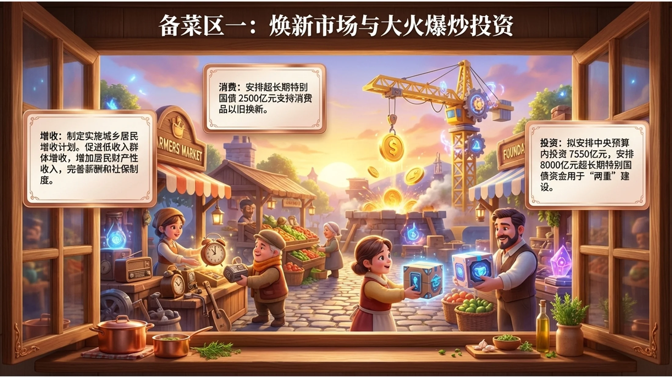 皮克斯动画风格大厨政府工作报告PPT - 预览图6