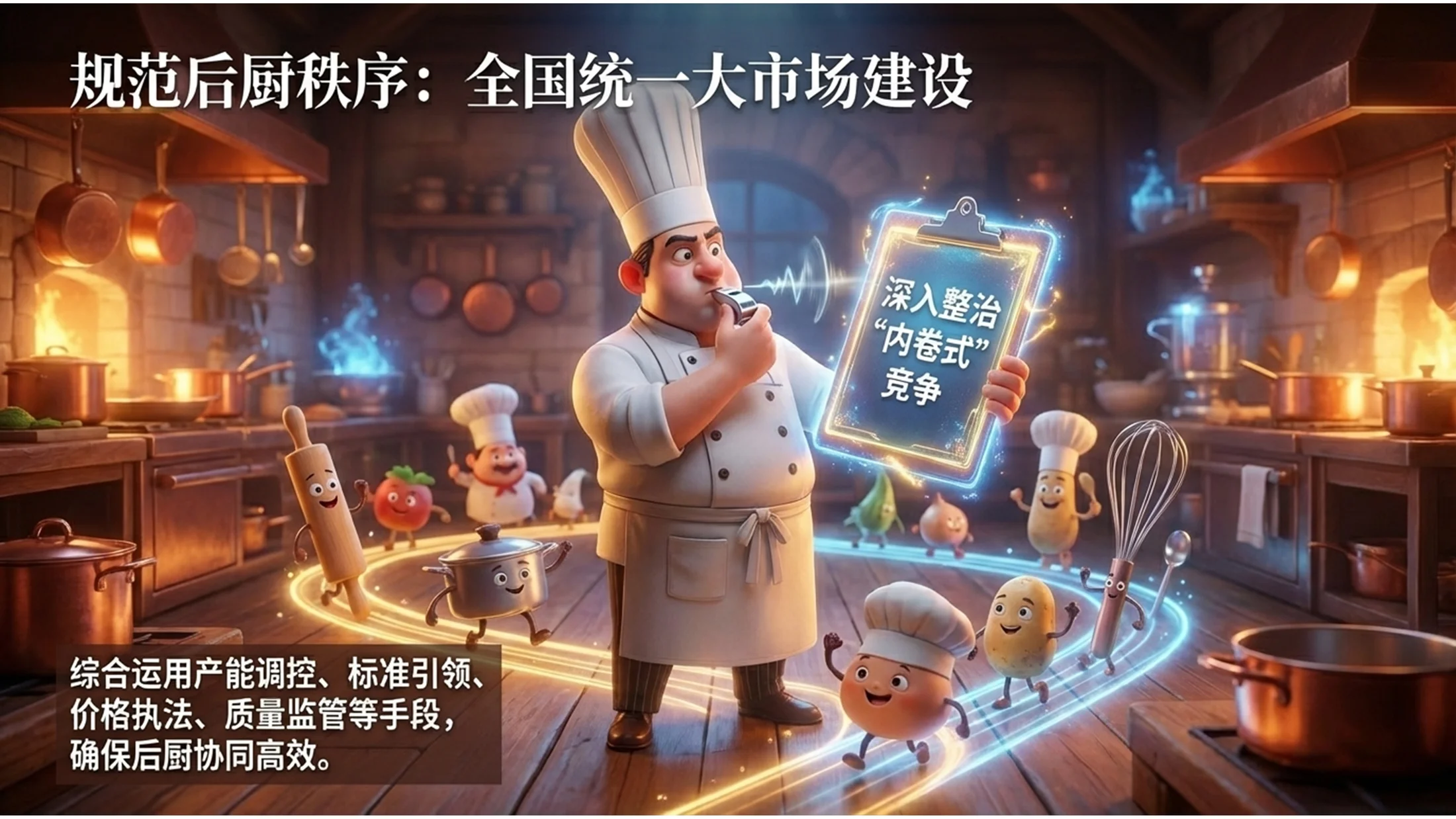 皮克斯动画风格大厨政府工作报告PPT - 预览图7