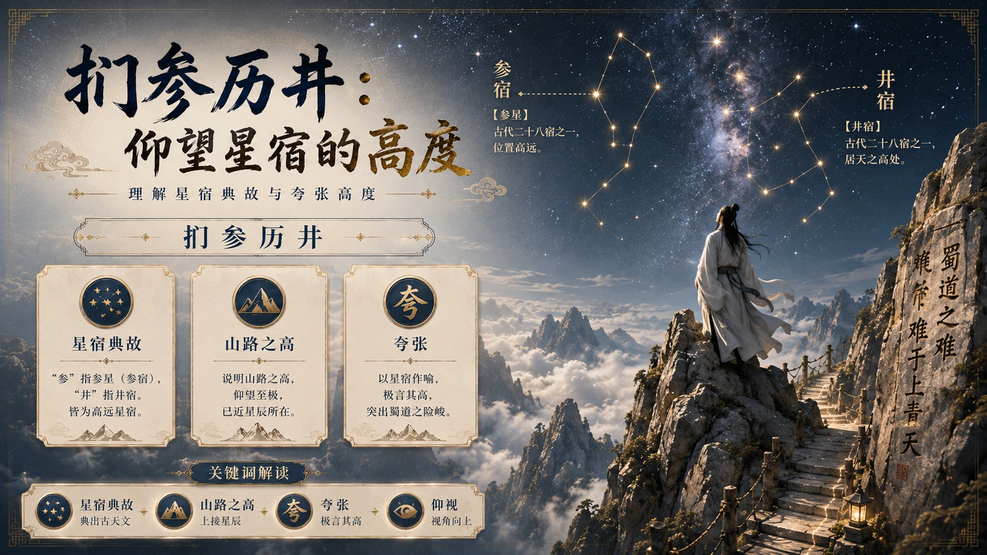 古诗与故事——蜀道难【CG风格】2K - 预览图13