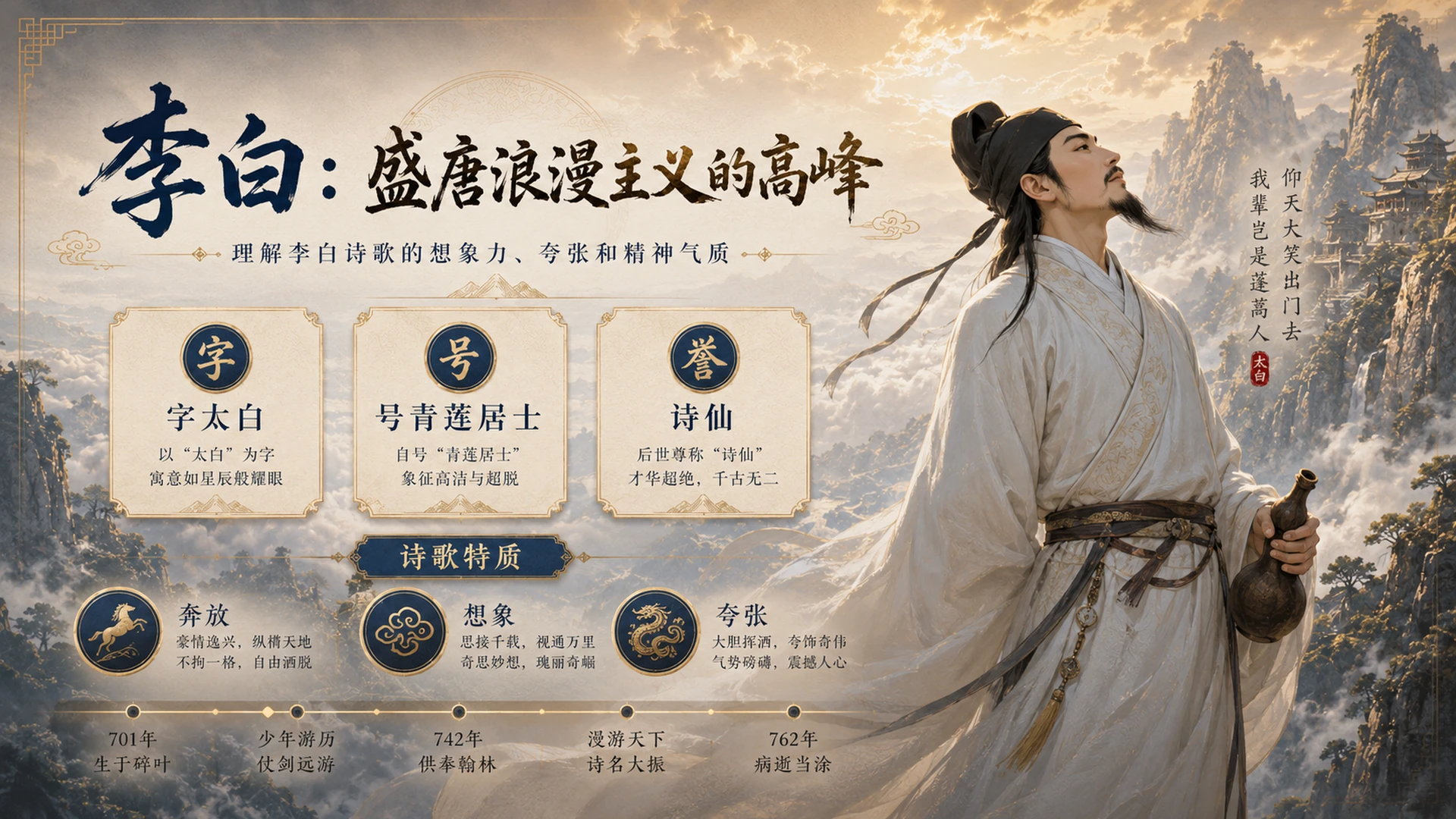 古诗与故事——蜀道难【CG风格】2K - 预览图3