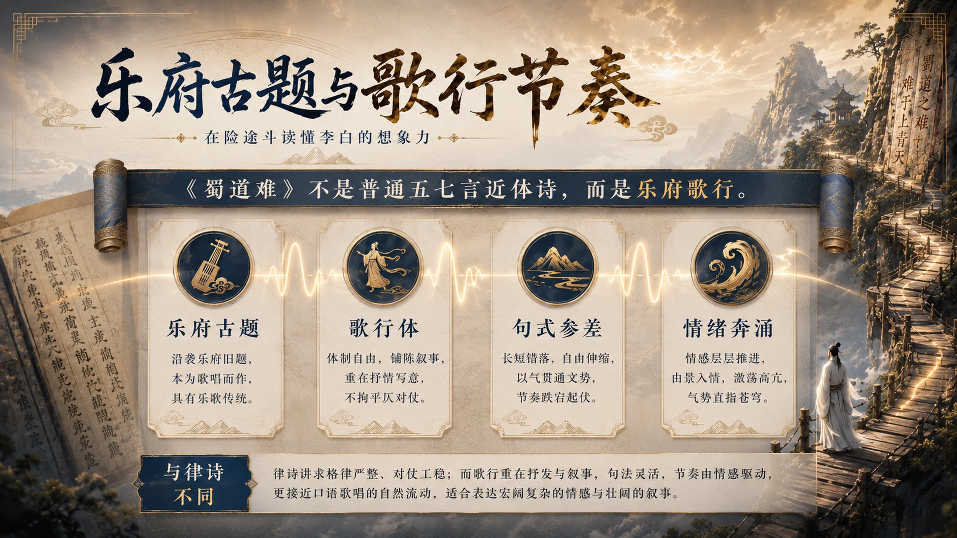 古诗与故事——蜀道难【CG风格】2K - 预览图4