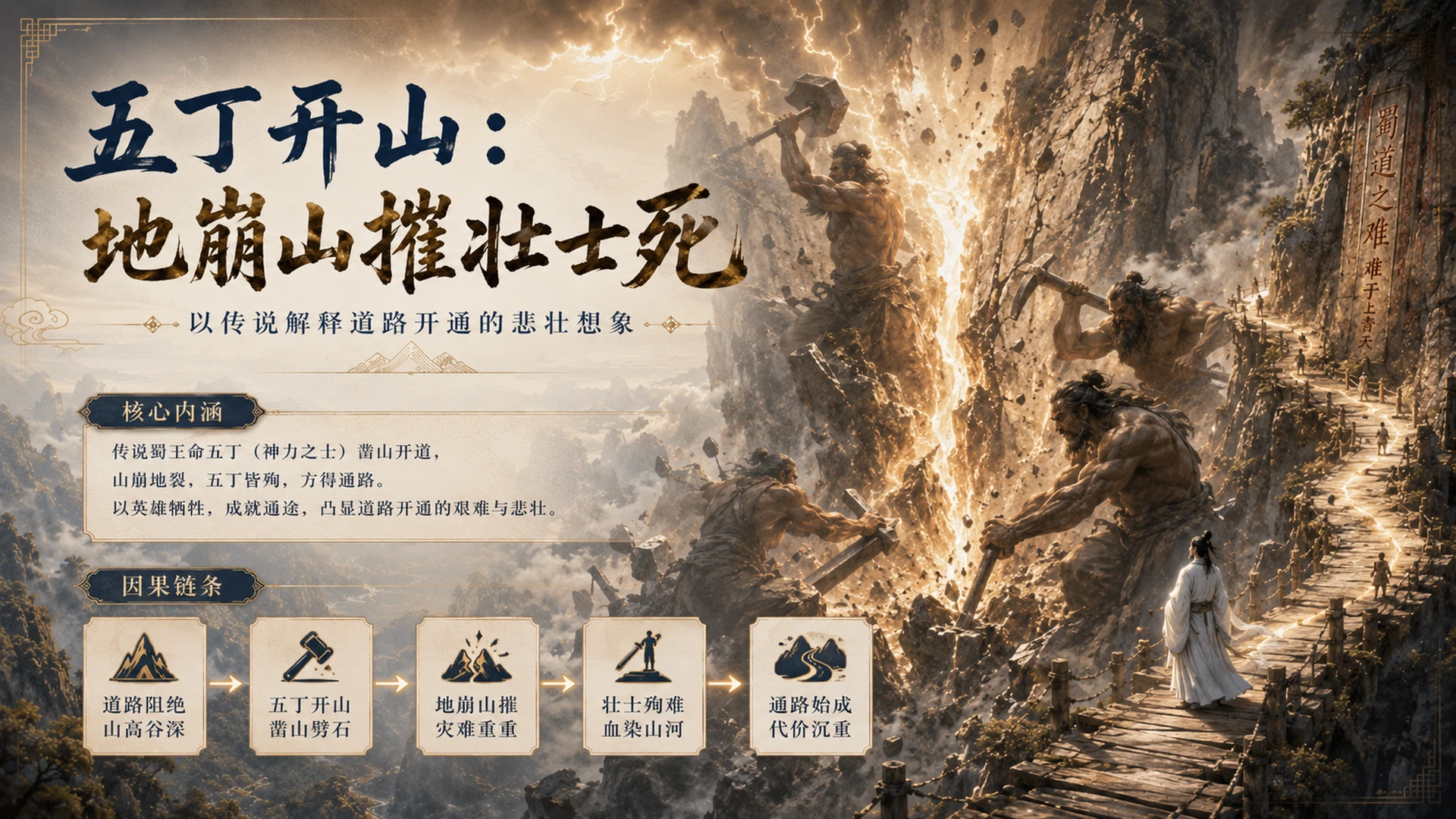 古诗与故事——蜀道难【CG风格】2K - 预览图8