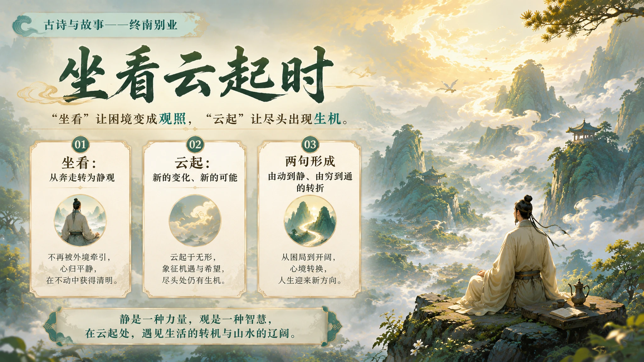 古诗与故事——终南别业【CG风格】2K - 预览图12