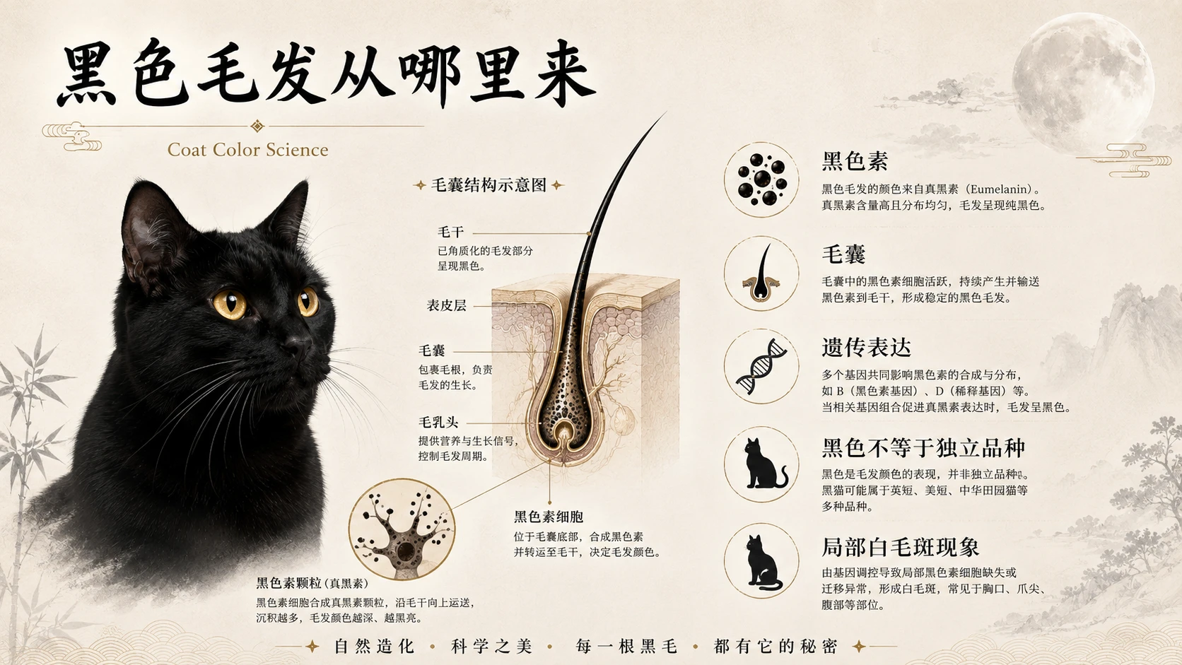 万物知识图鉴——玄猫【4k浅色】 - 预览图2