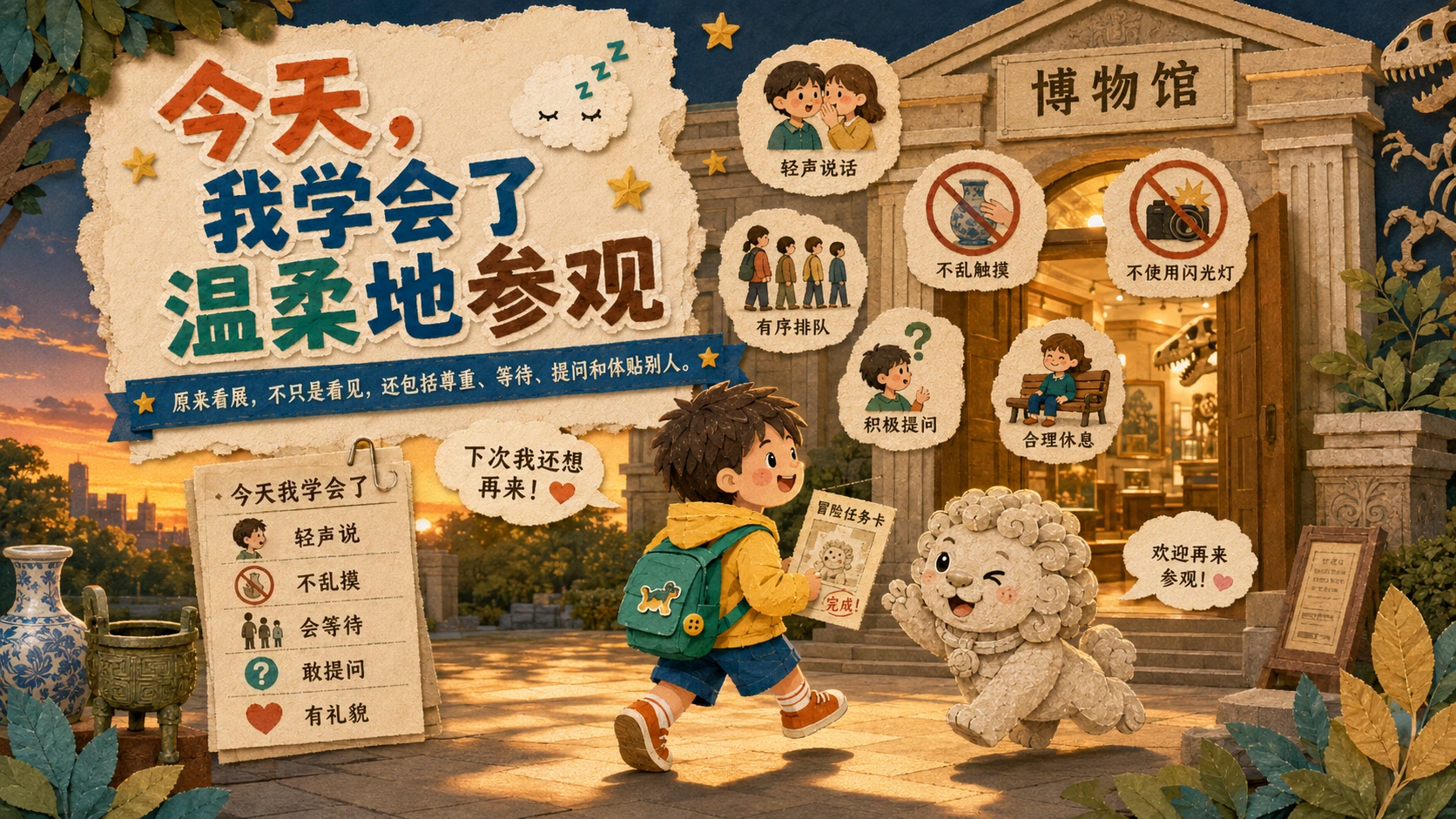 嘘，展品在睡觉｜博物馆⽂明参观指南 PPT - 预览图17