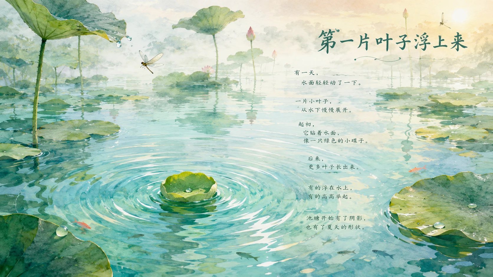 一生·莲｜自然绘本风生命故事PPT - 预览图6