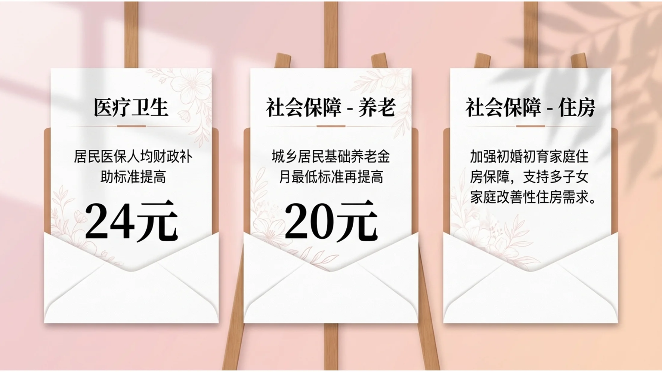 粉色温馨长阴影桃花政府工作报告PPT - 预览图10