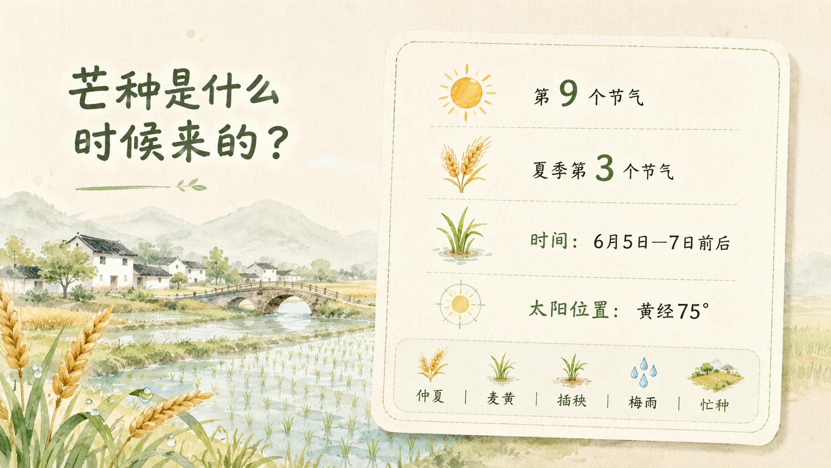 节气有知·芒种｜为什么说芒种又收又种？ - 预览图2