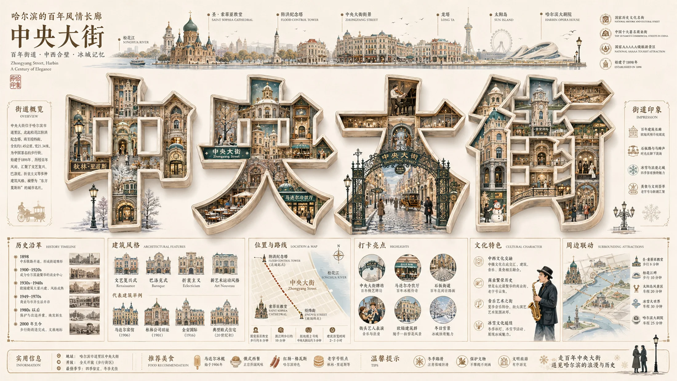 立体字大美中国地标视觉档案PPT - 预览图11