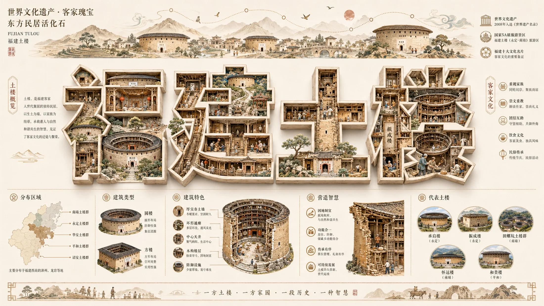 立体字大美中国地标视觉档案PPT - 预览图10