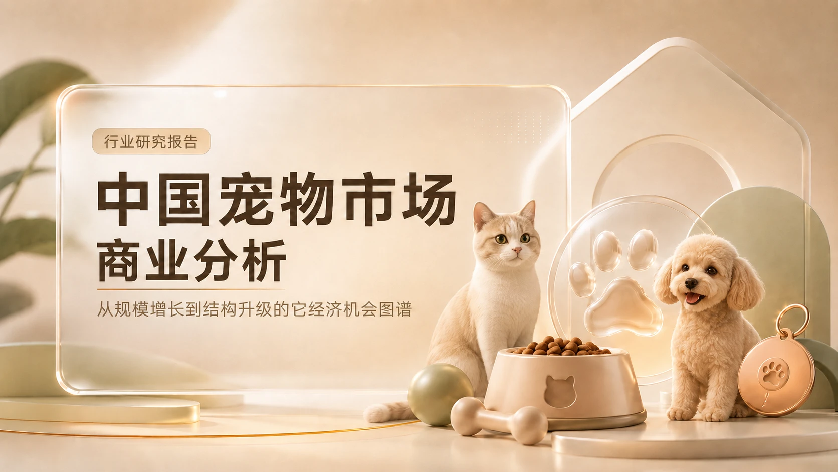 《宠物市场分析报告PPT》 - 预览图1