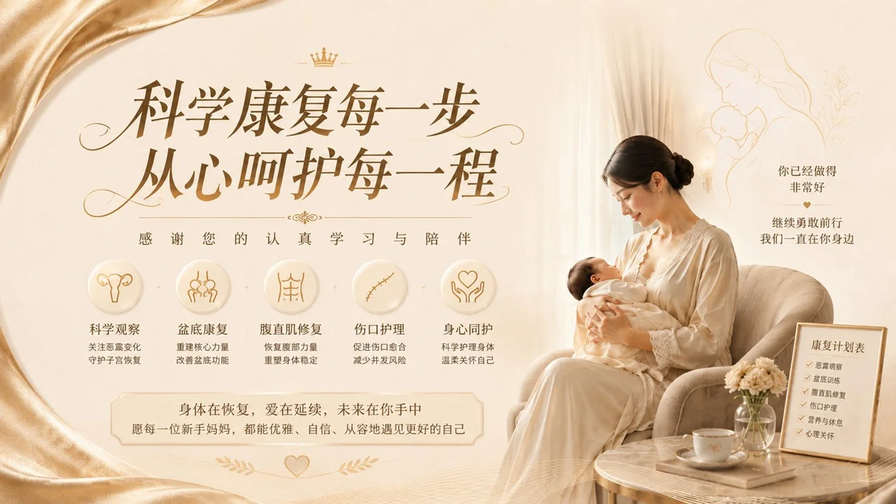 产后身体康复专项课PPT 新手妈妈指导手册之一： - 预览图19