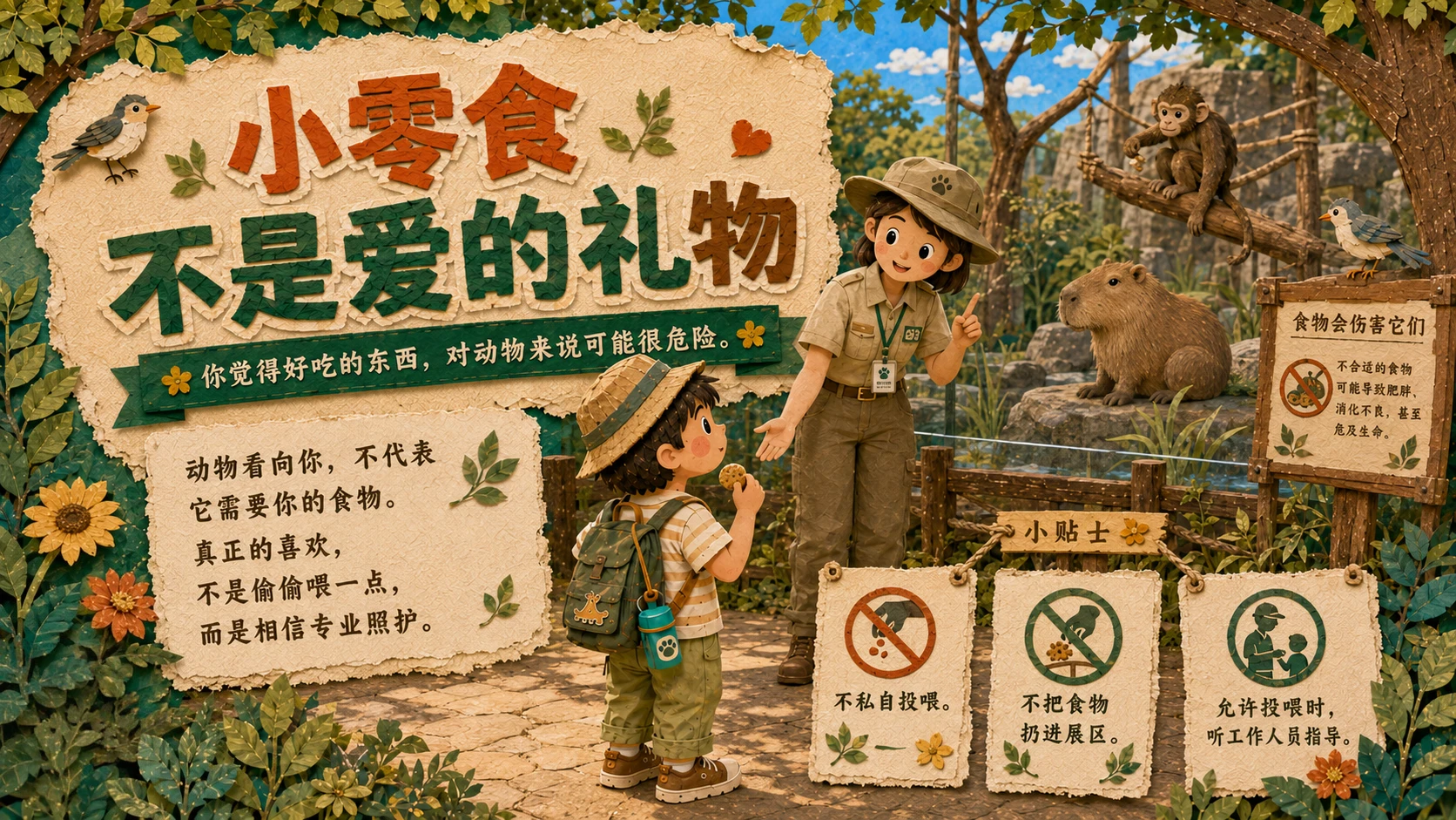 不打扰，是最好的喜欢｜动物园文明参观指南 PPT - 预览图5
