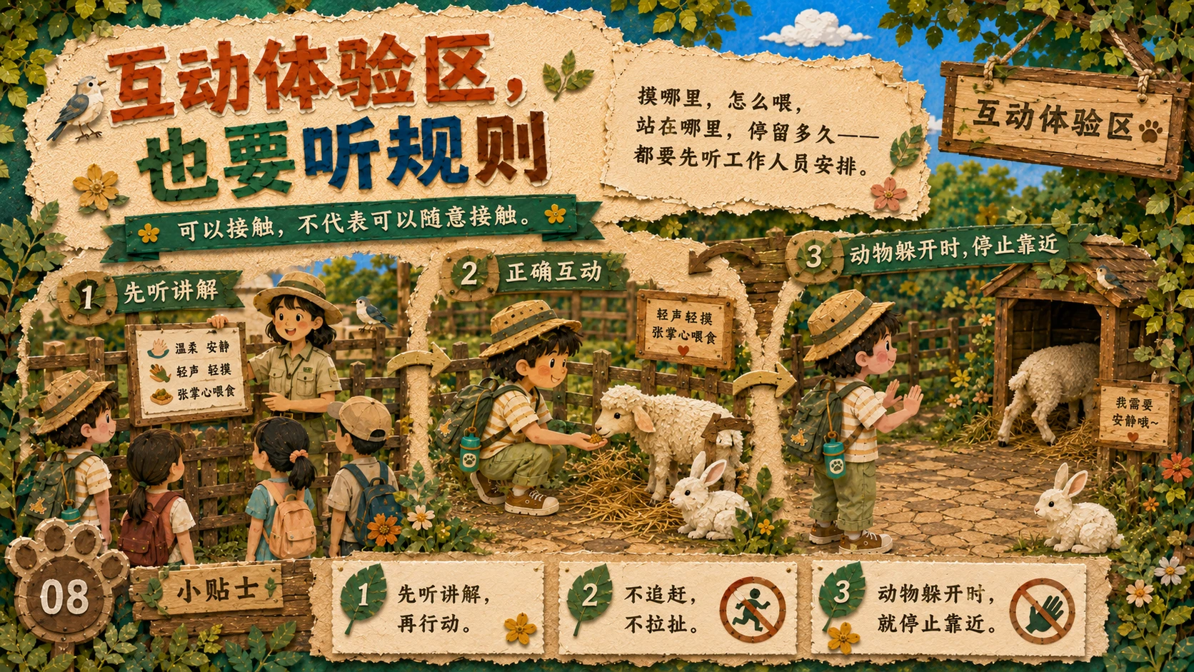 不打扰，是最好的喜欢｜动物园文明参观指南 PPT - 预览图7